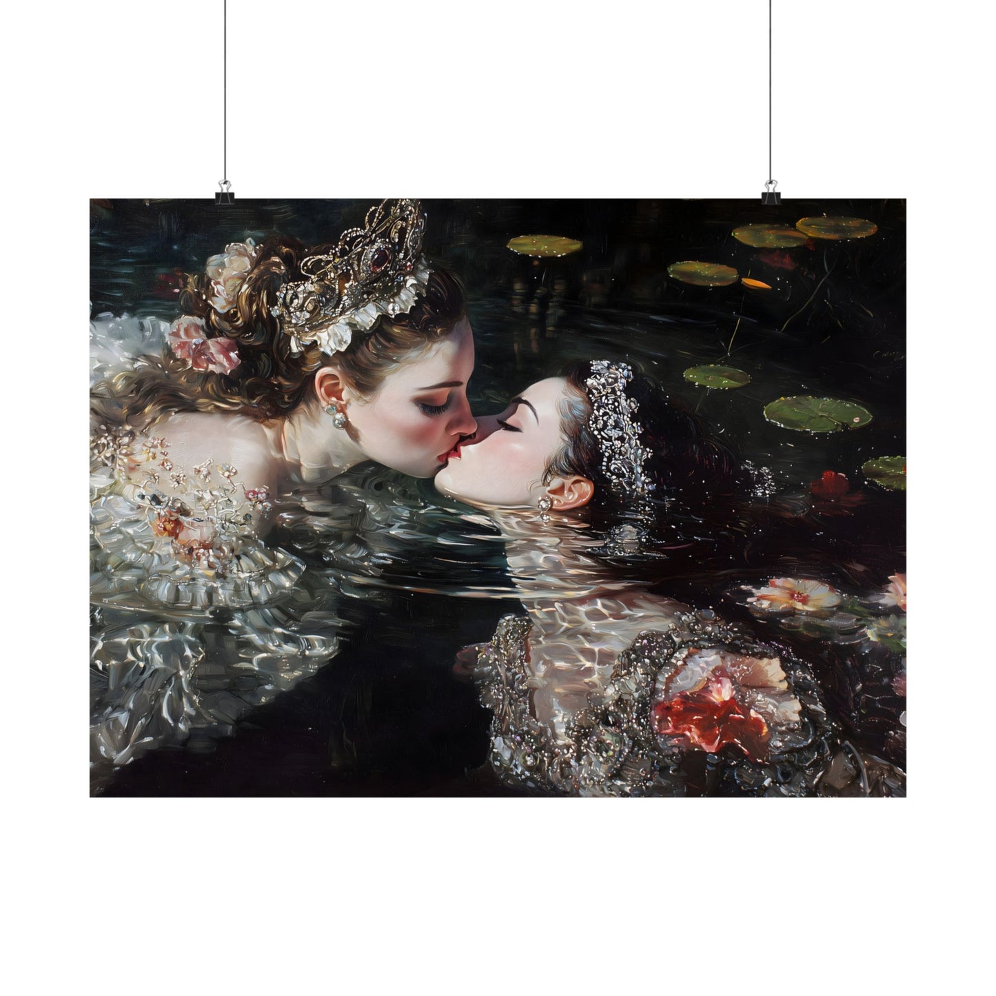 Swimming Queens Art Print