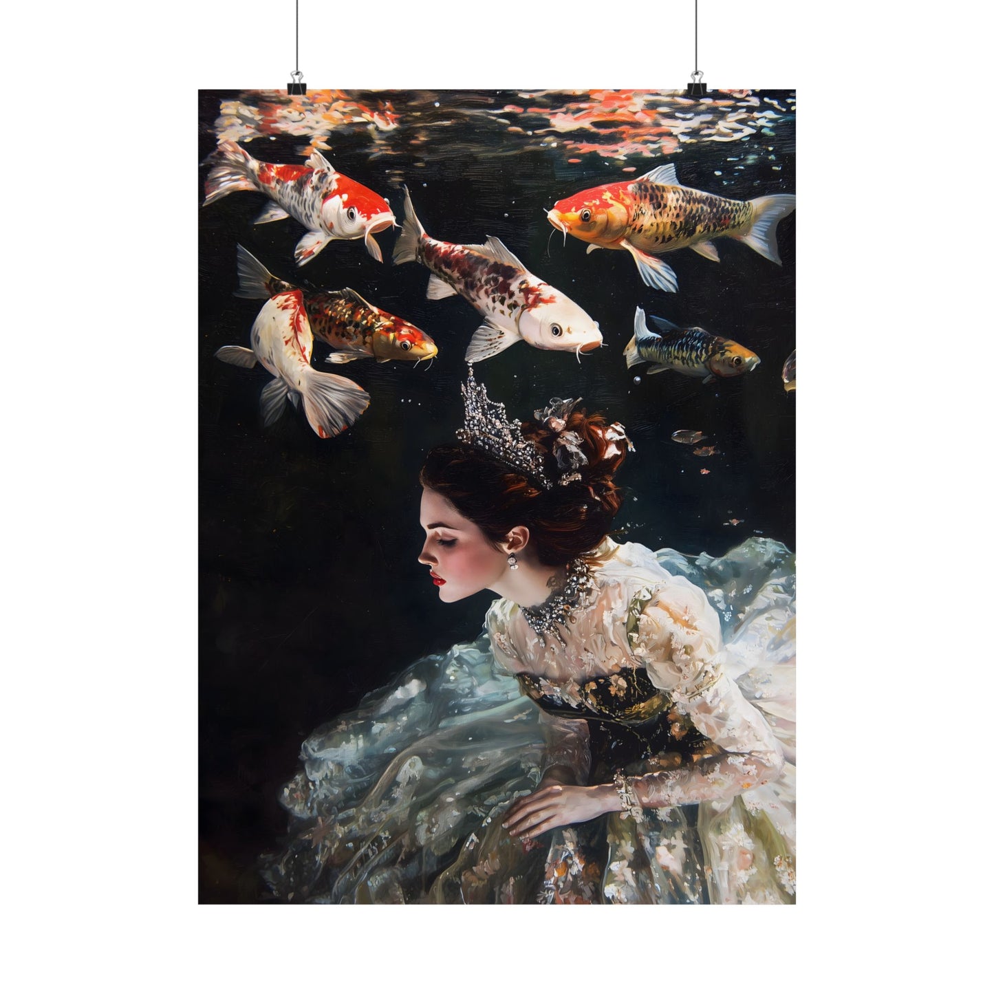 Underwater Princess Art Print