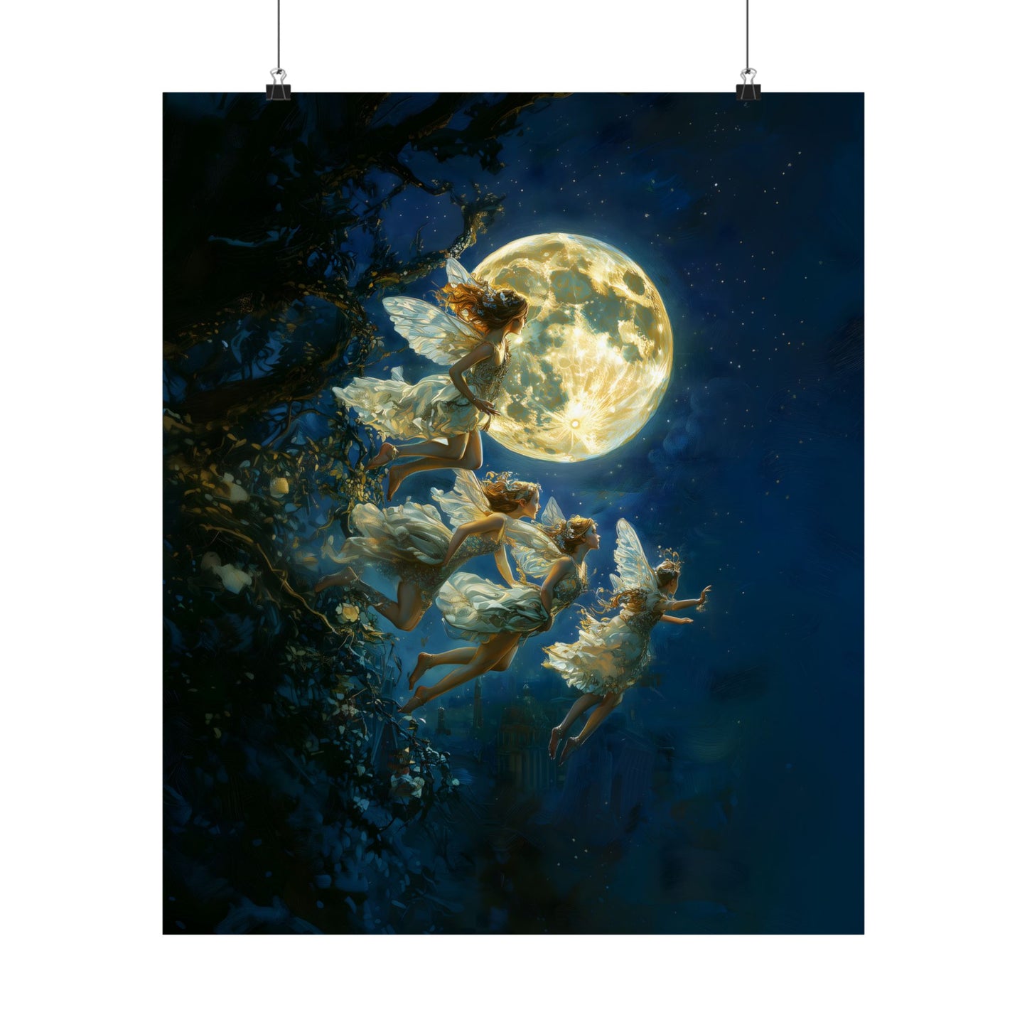 Fairies at Midnight Art Print