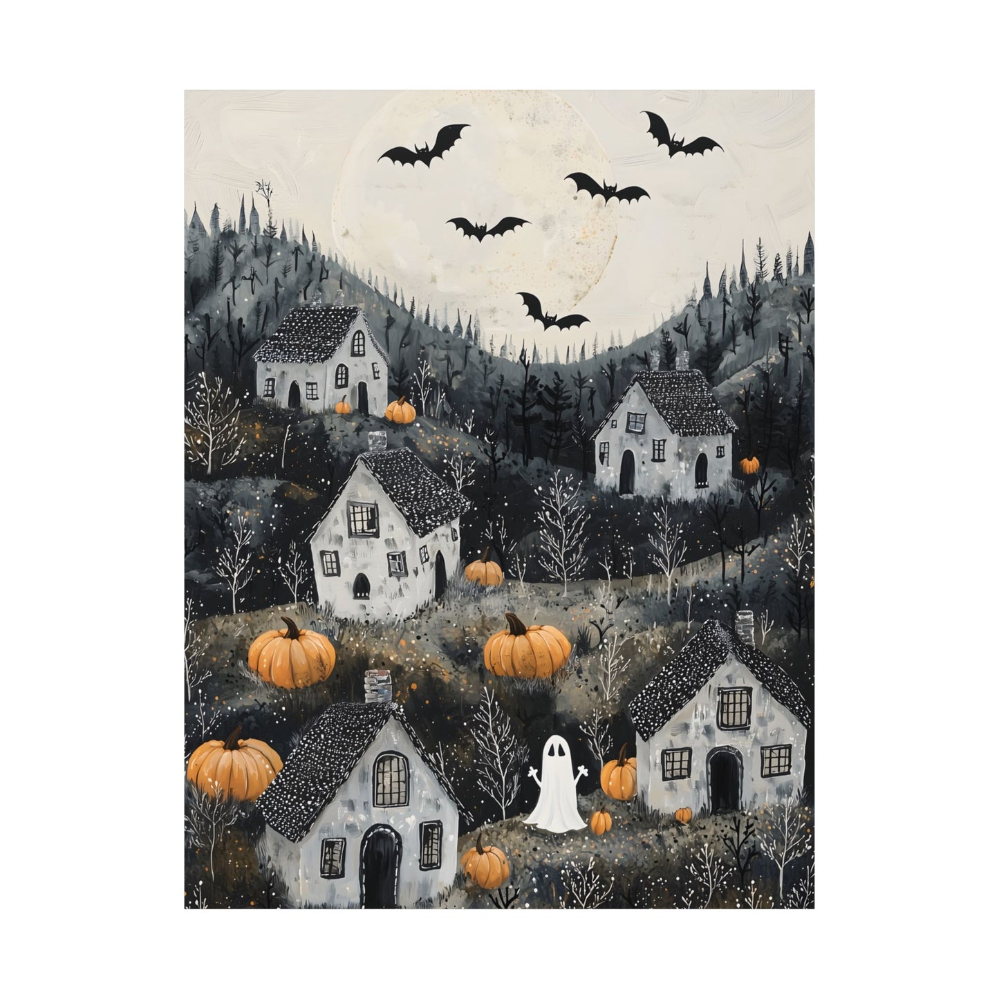 Halloween Town Art Print