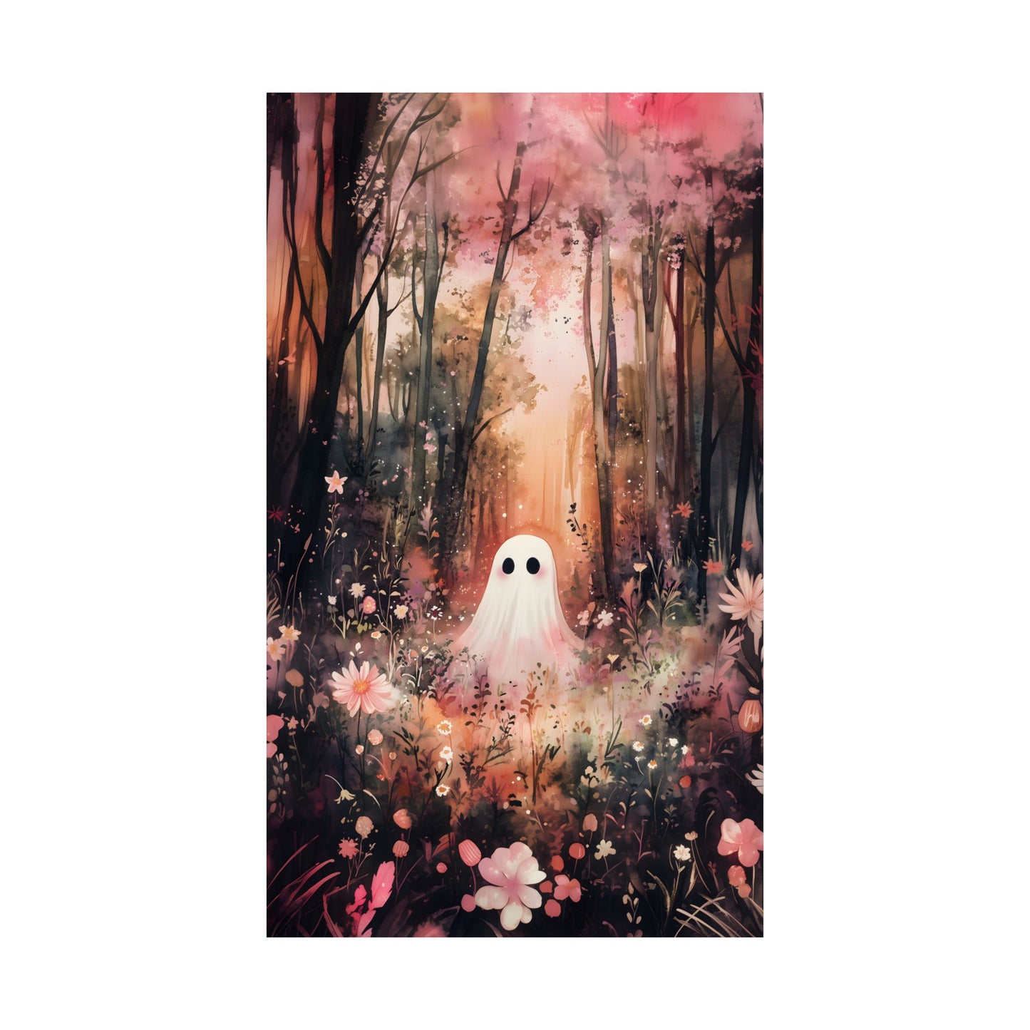 Floral Ghost Art Print