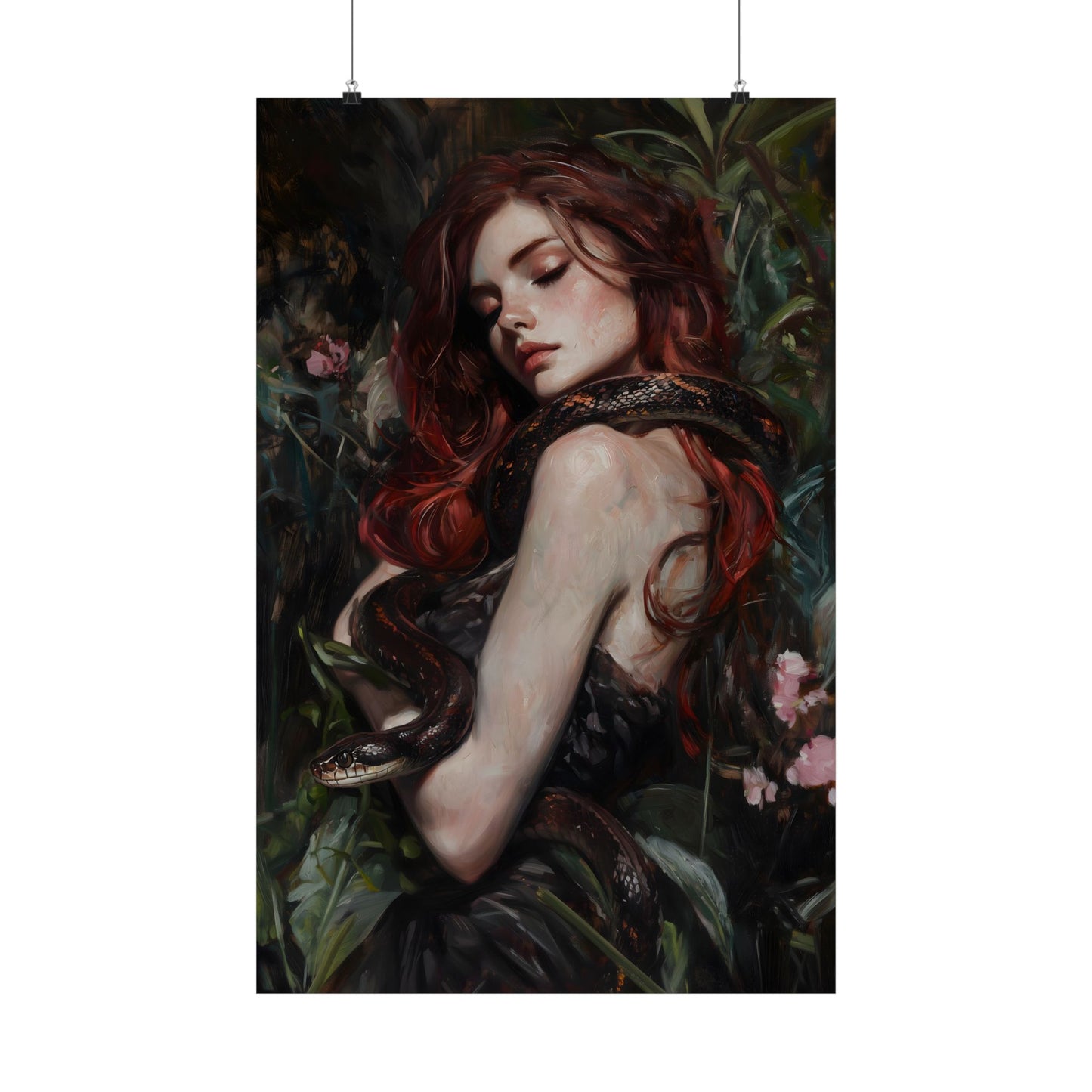 Lilith and Snake Art Print