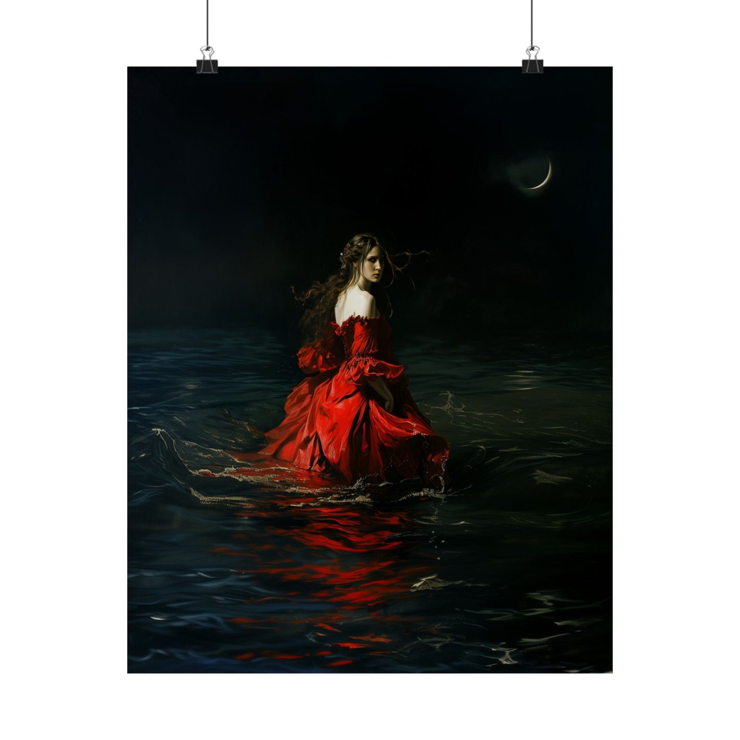 Red Dress Art Print