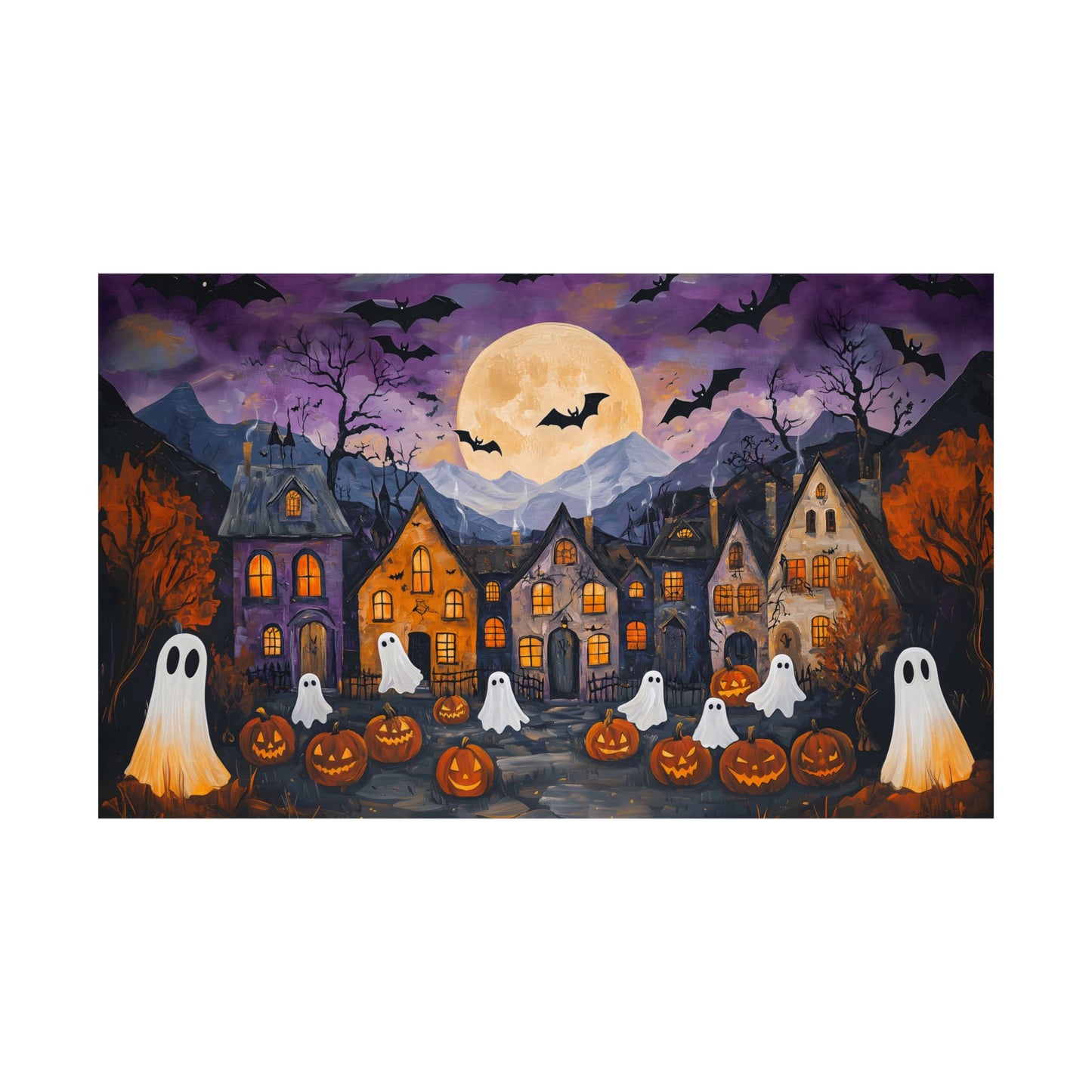 Halloween Town Art Print