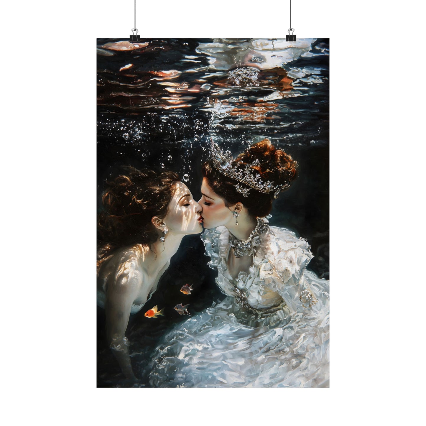 Underwater Love Art Print