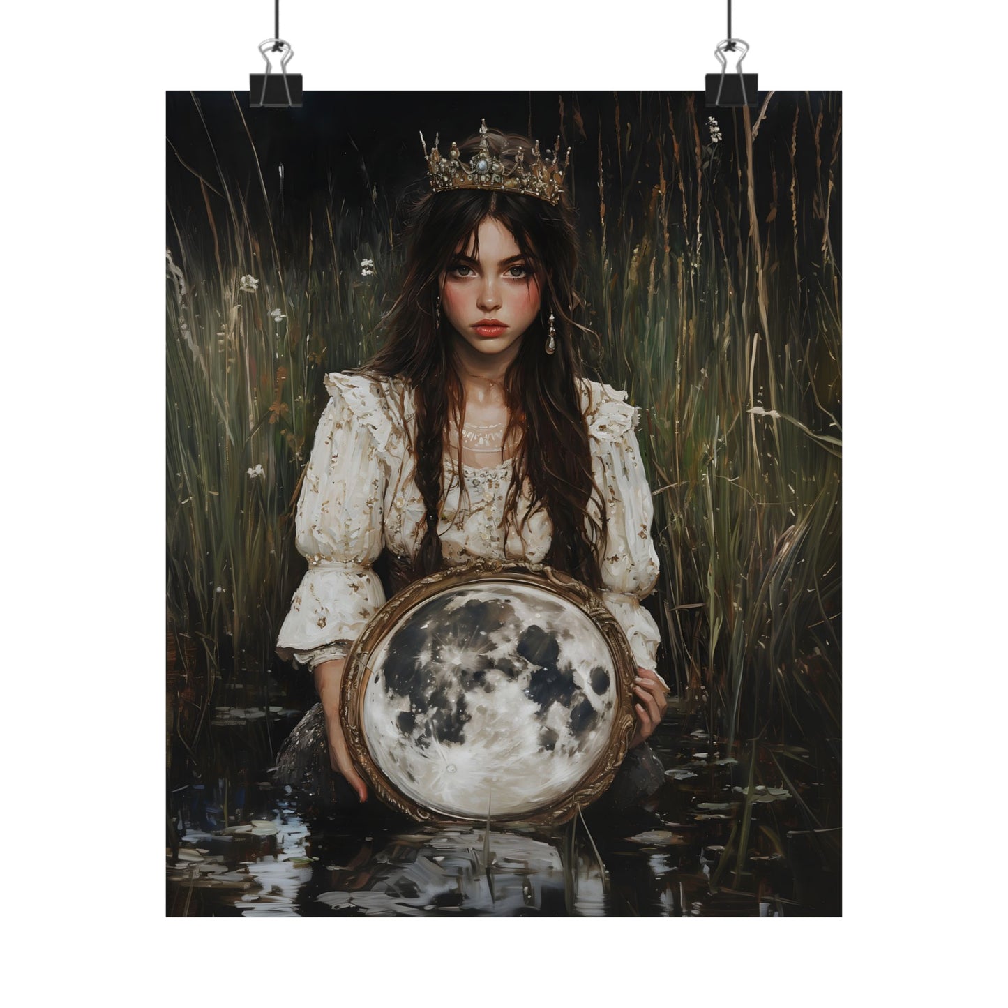 Fullmoon Mirror Art Print