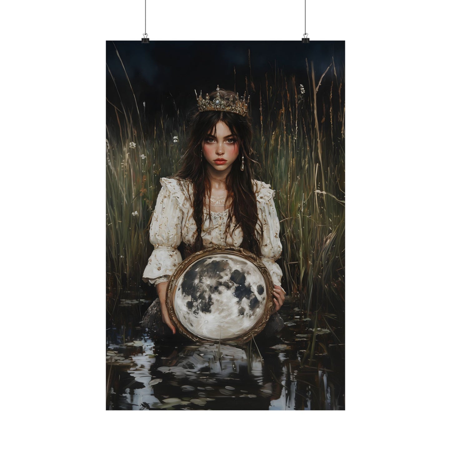 Fullmoon Mirror Art Print