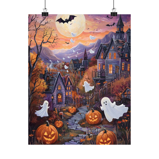 Halloween Town Art Print