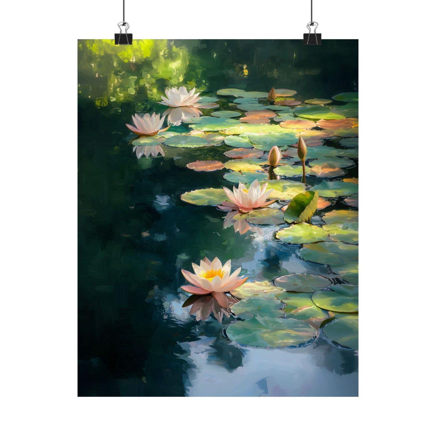 Lotus Pond Art Print