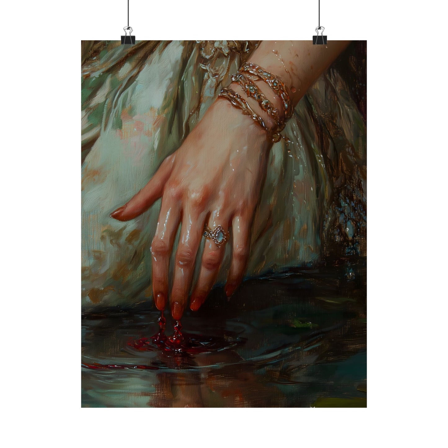 Bloody Hands Art Print