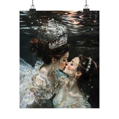 Underwater Love Art Print