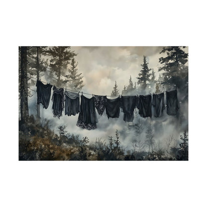 Goth Laundry Day Art Print