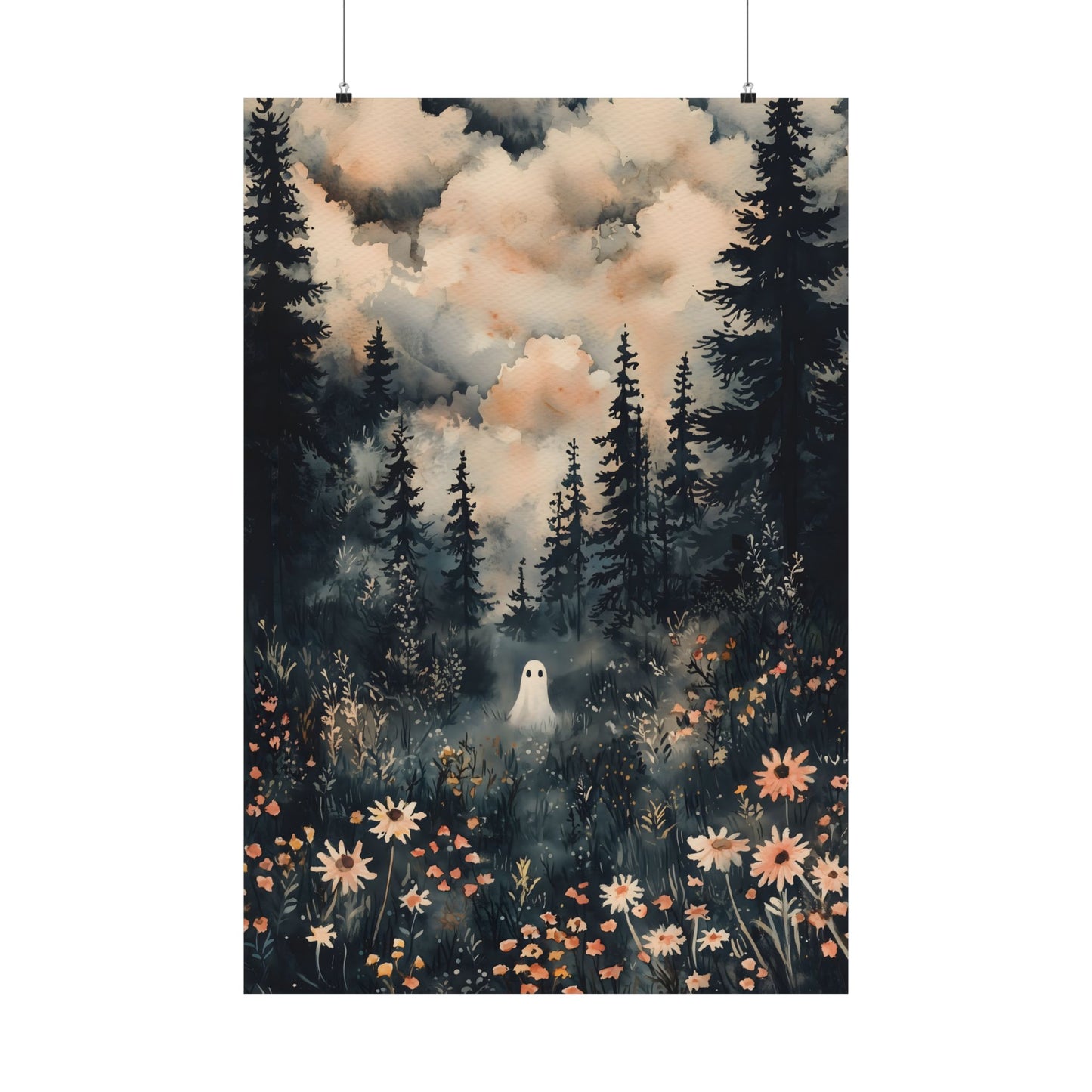 Lonely Ghost Art Print