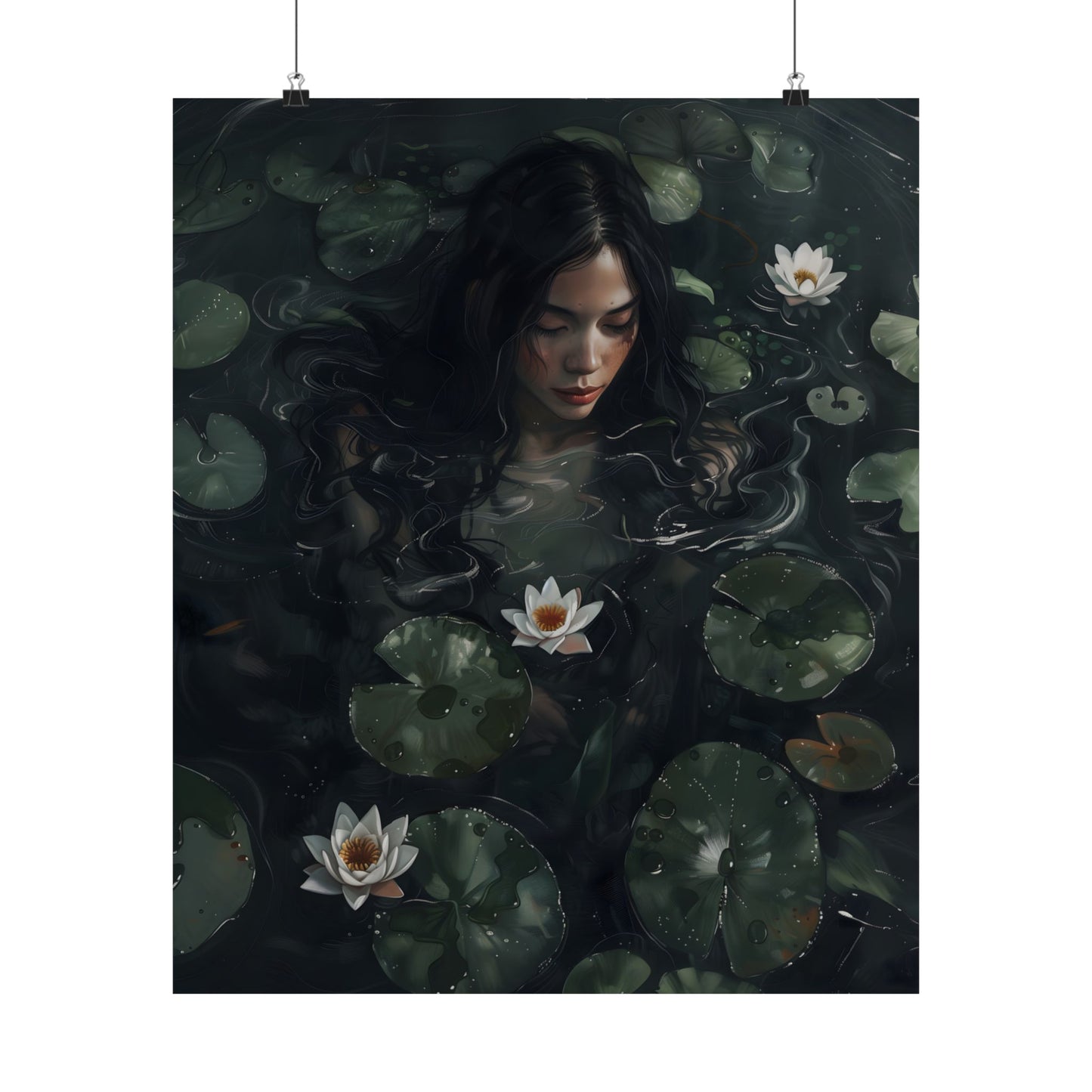 Lotus Girl Art Print