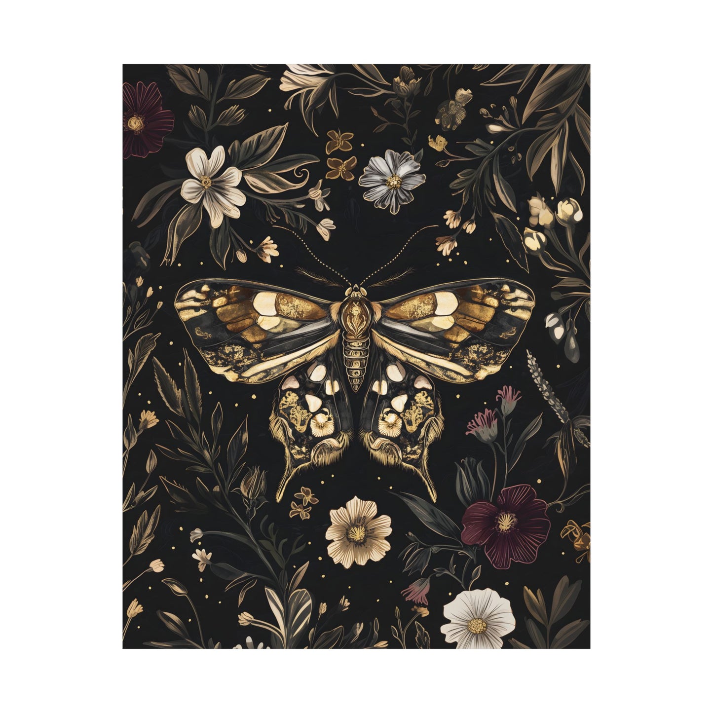 Dark Moth Art Print