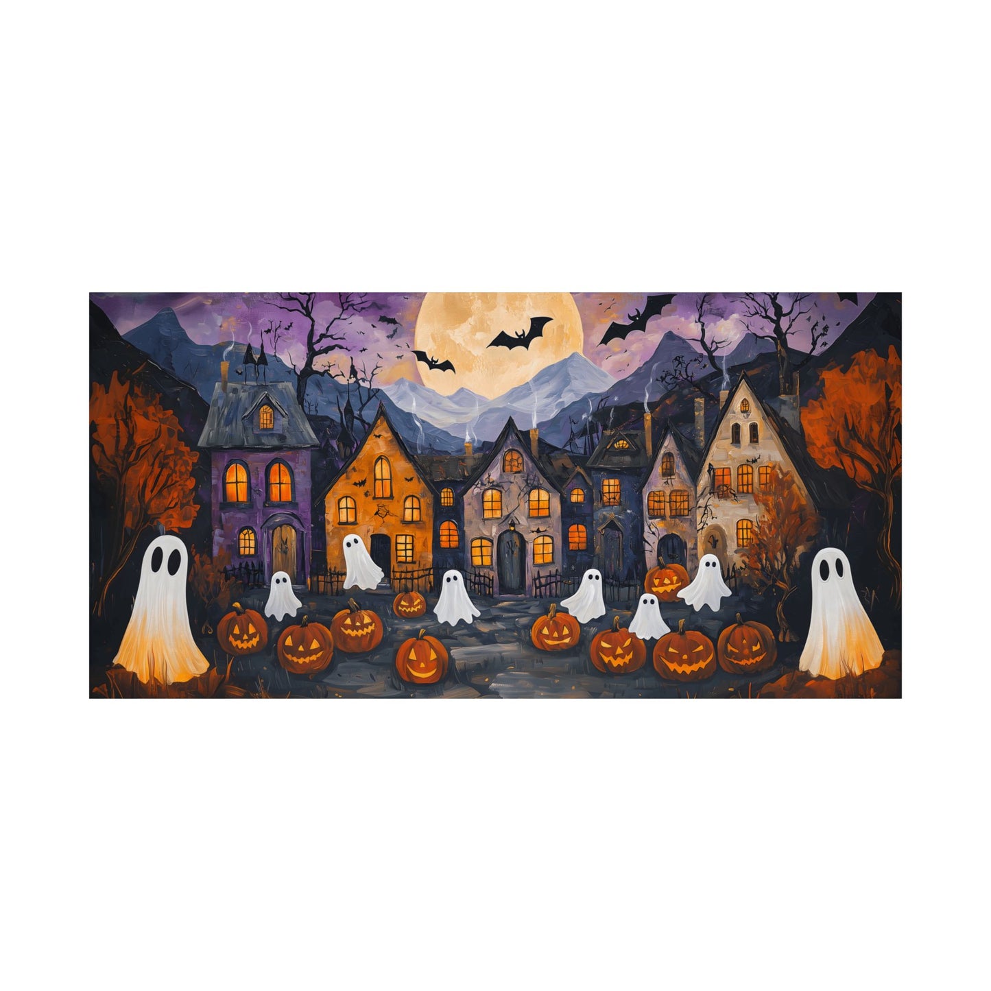 Halloween Town Art Print