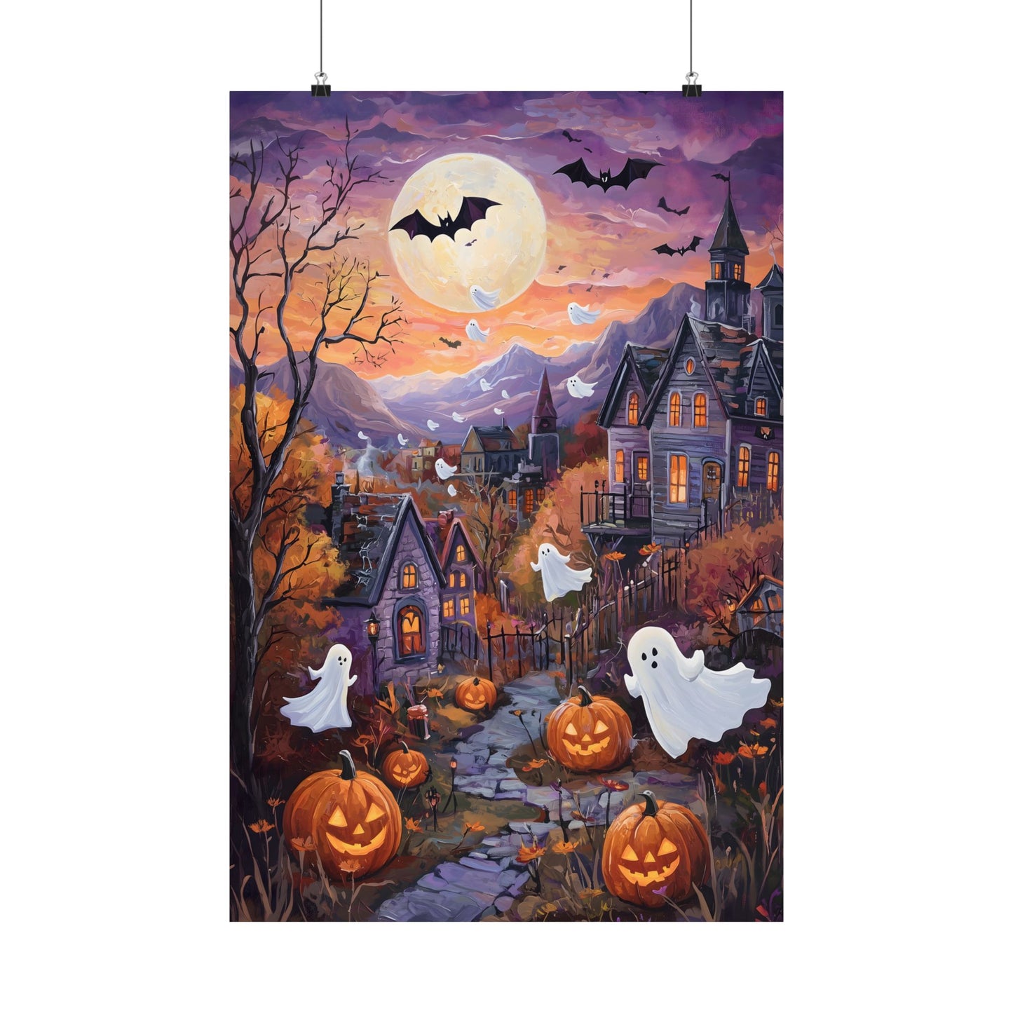 Halloween Town Art Print