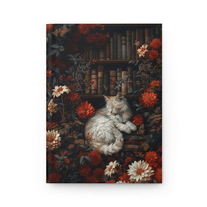 Bookish Cat Hardcover Notebook