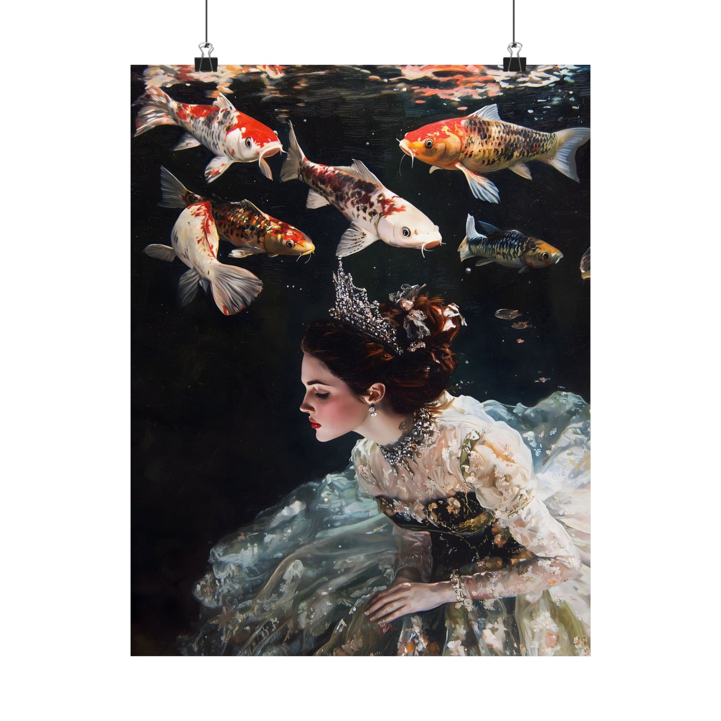 Underwater Princess Art Print