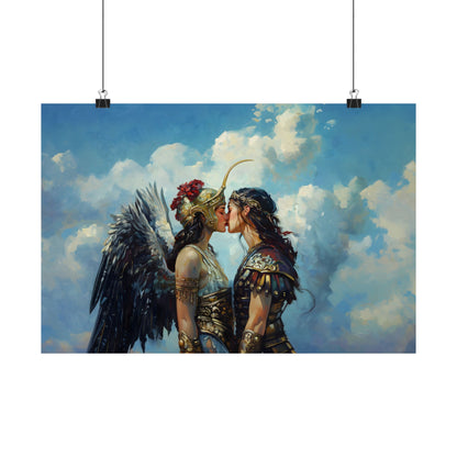 Nike and Athena Art Print