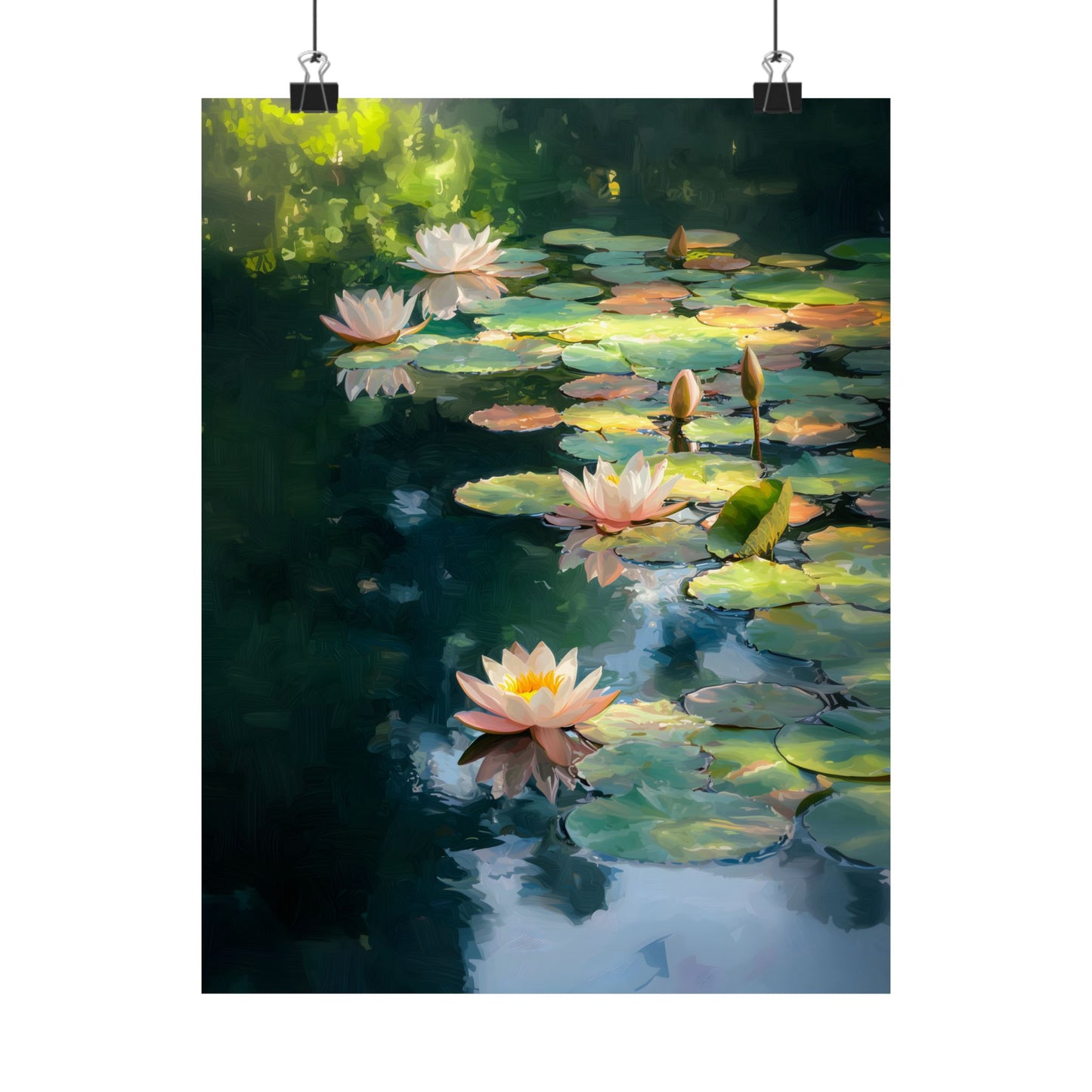 Lotus Pond Art Print