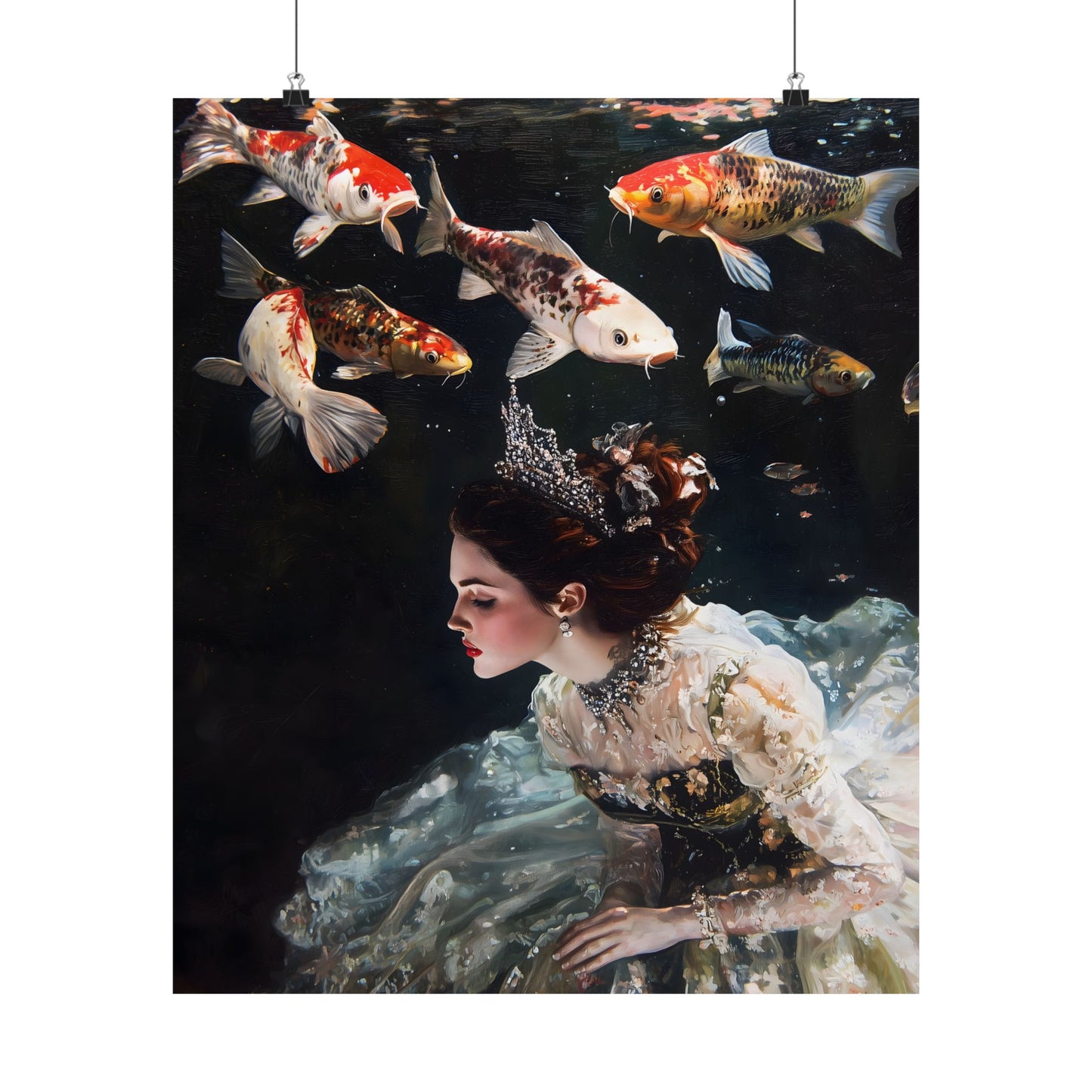 Underwater Princess Art Print