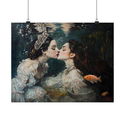 Underwater Love Art Print