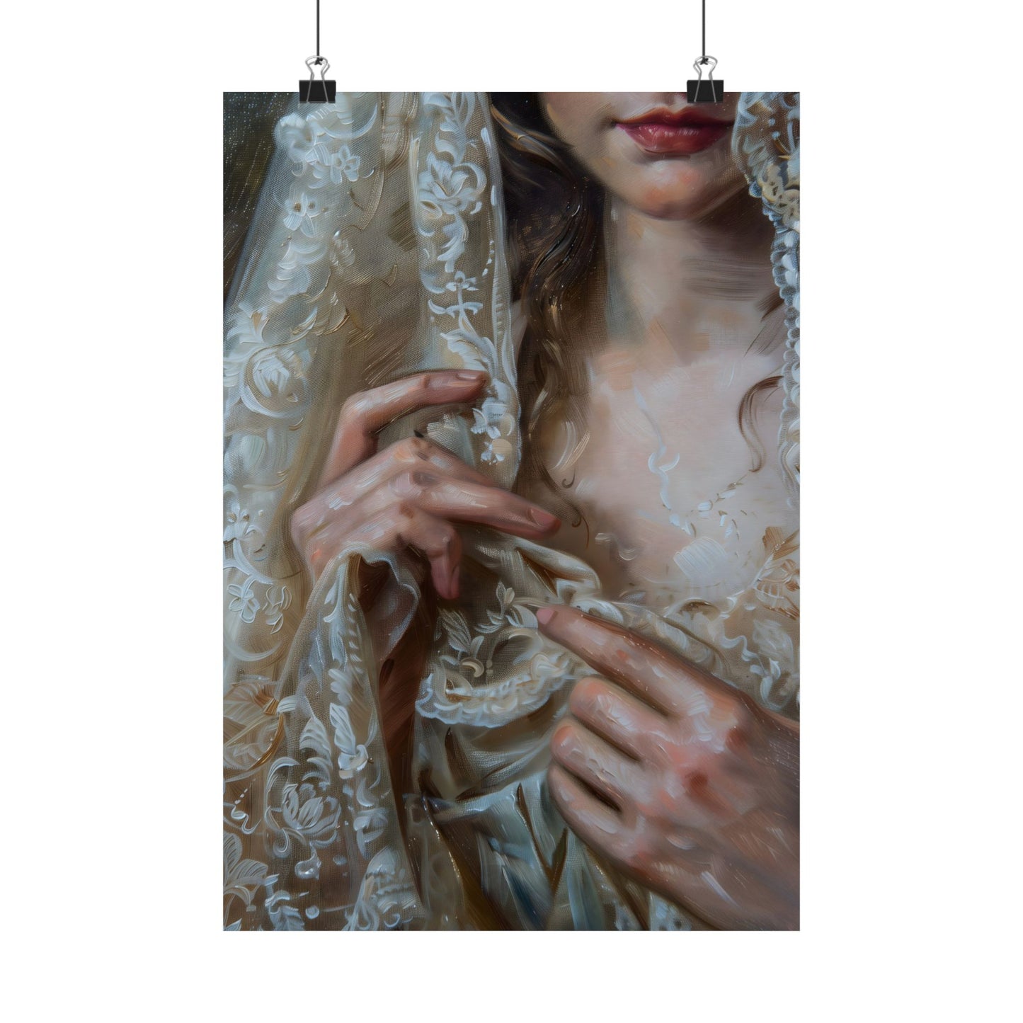 White Veil Art Print