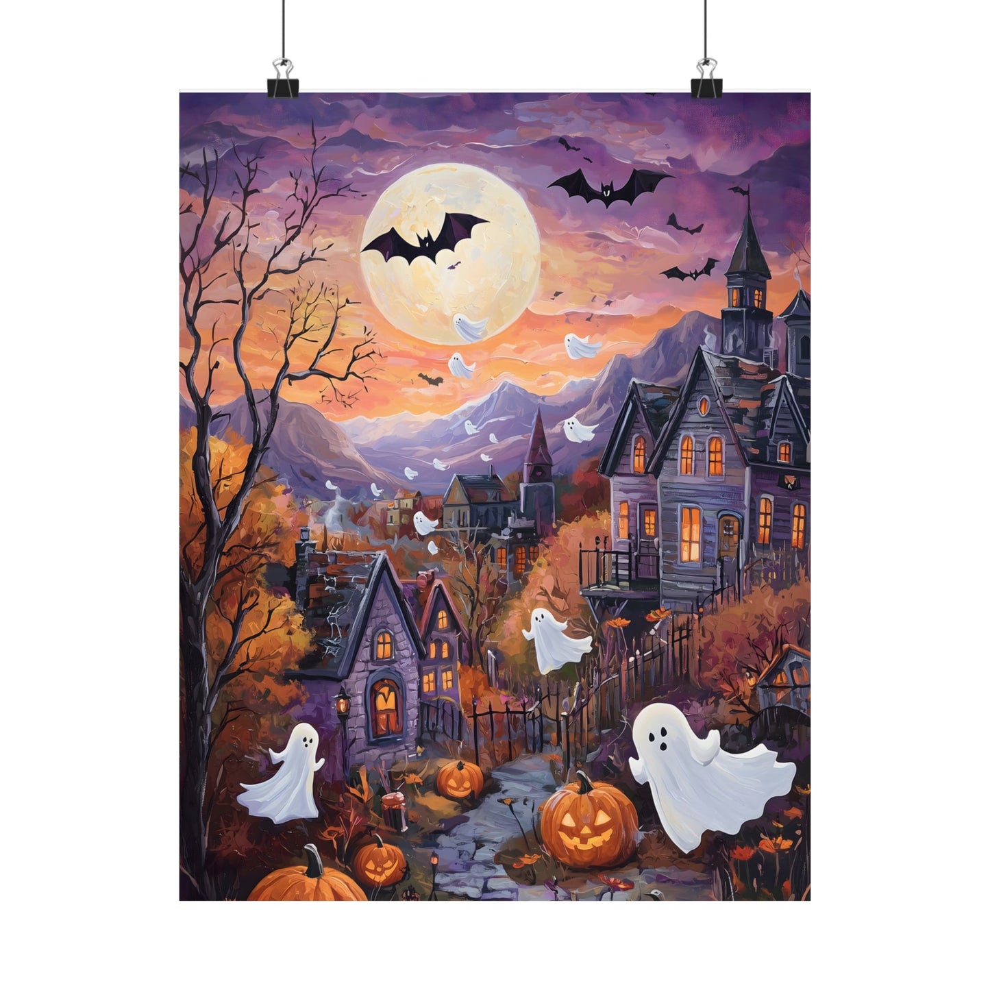 Halloween Town Art Print