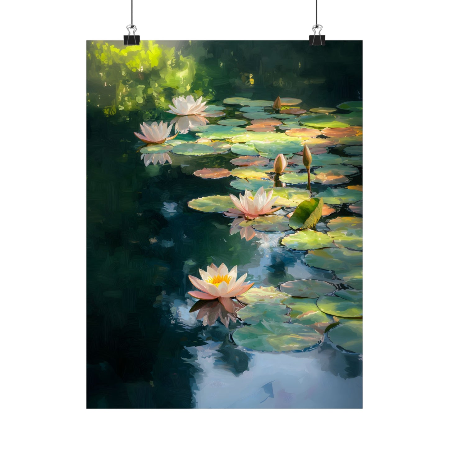 Lotus Pond Art Print