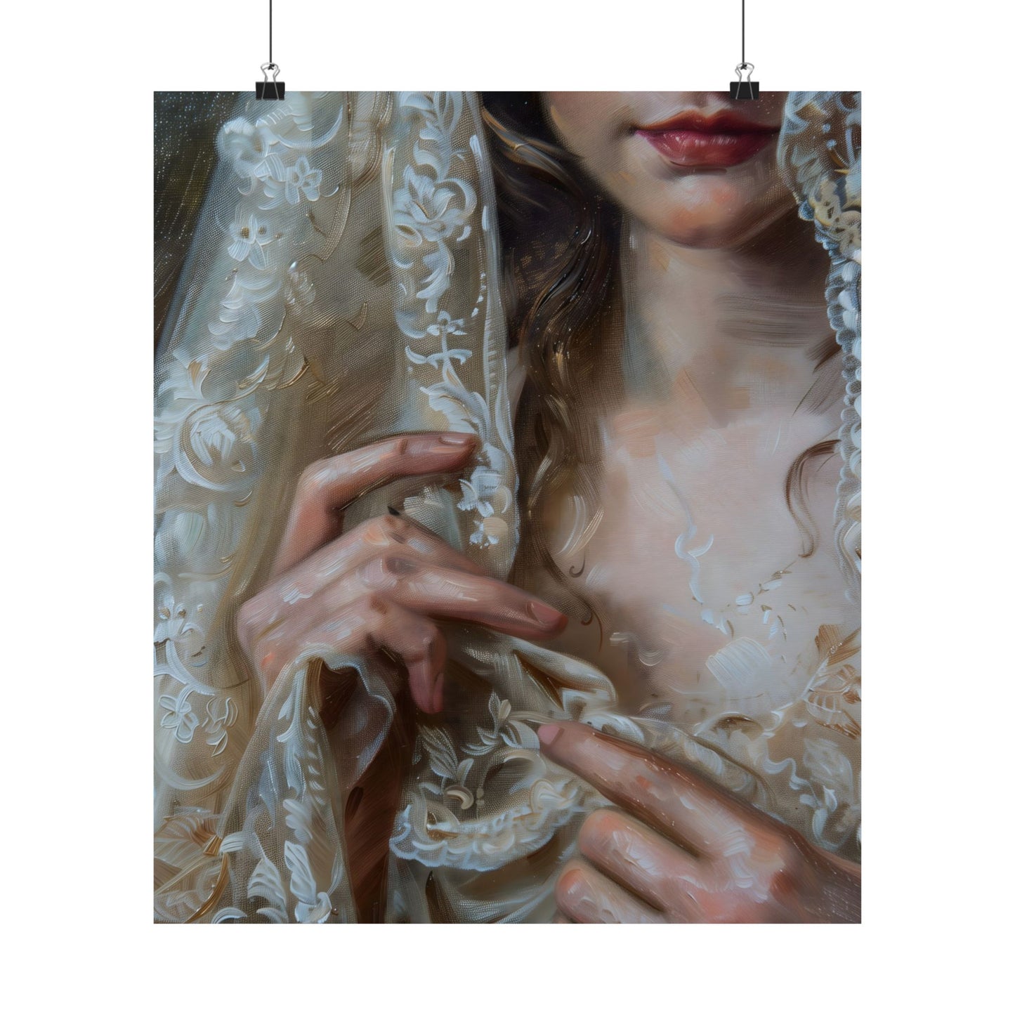 White Veil Art Print