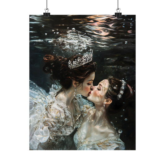 Underwater Love Art Print