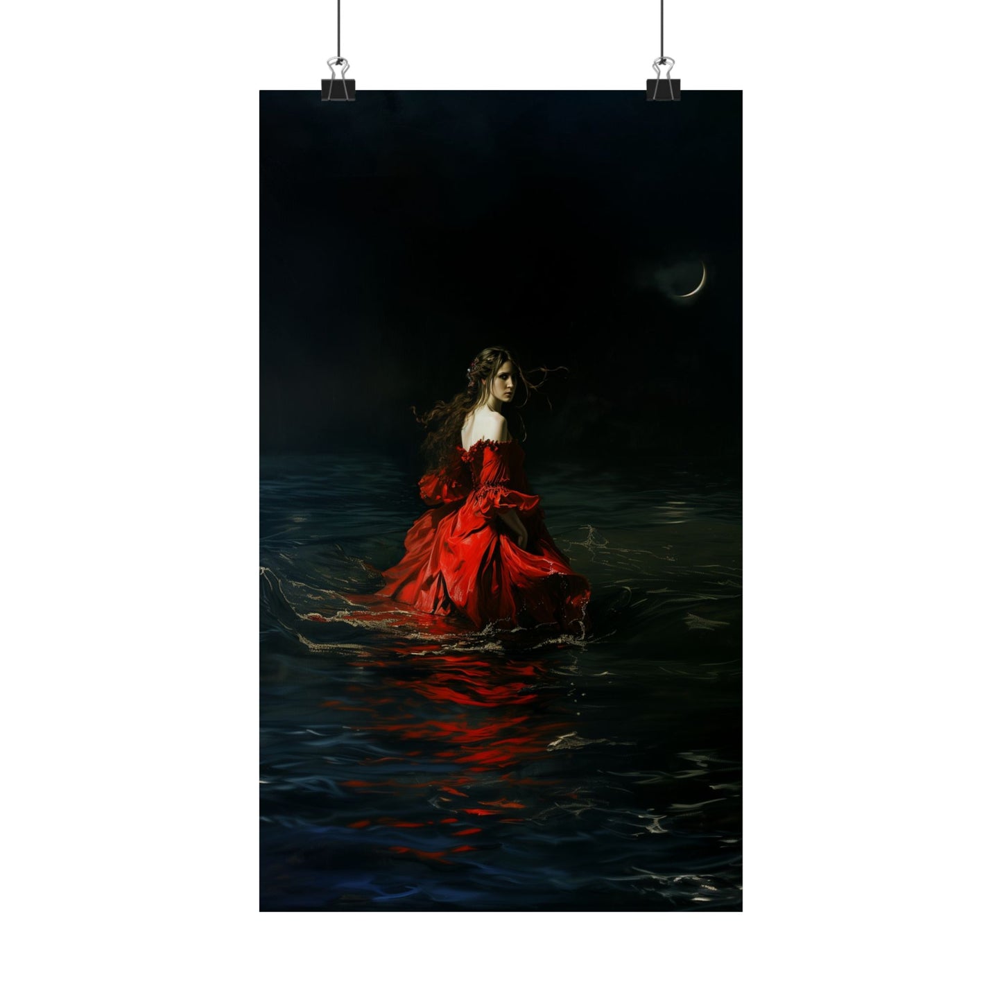 Red Dress Art Print