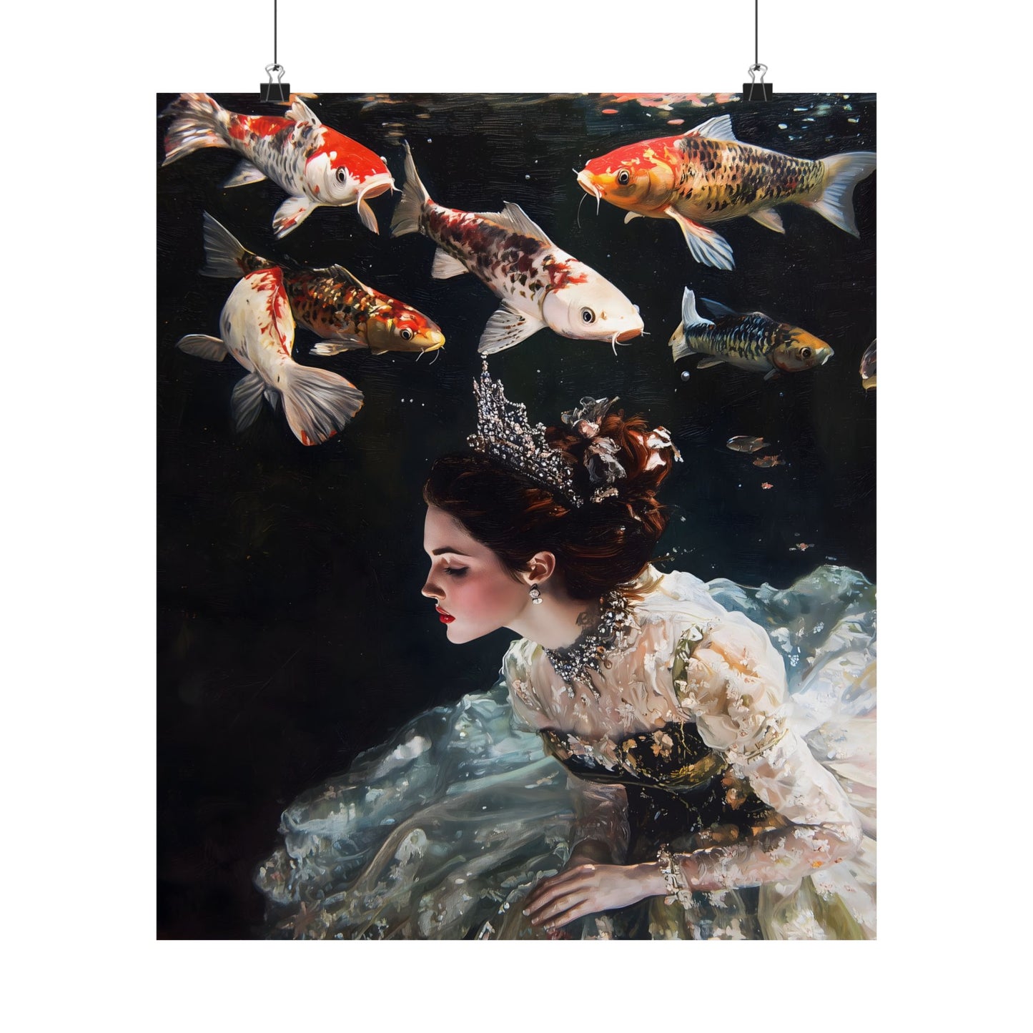 Underwater Princess Art Print