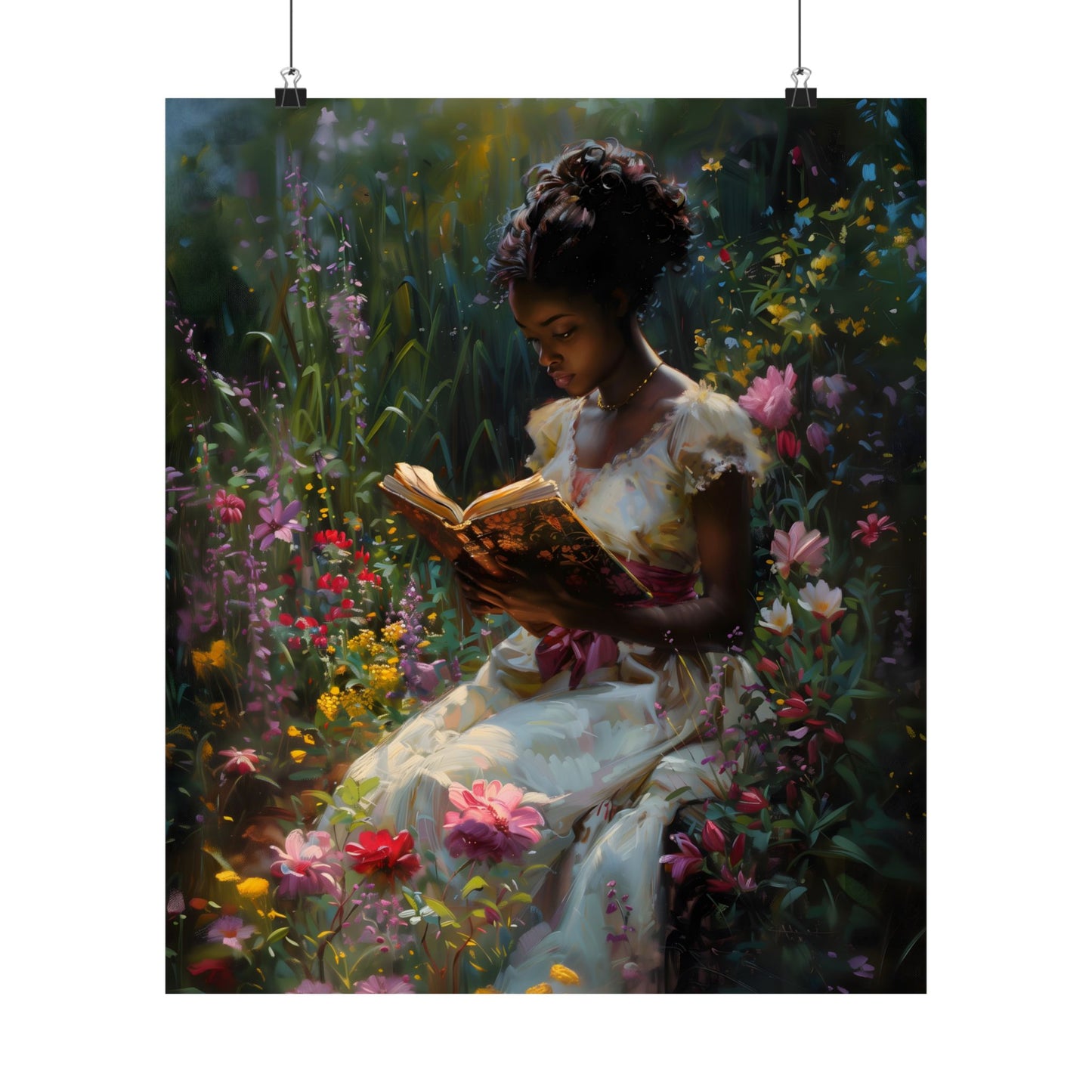 Bookish Bloom Art Print