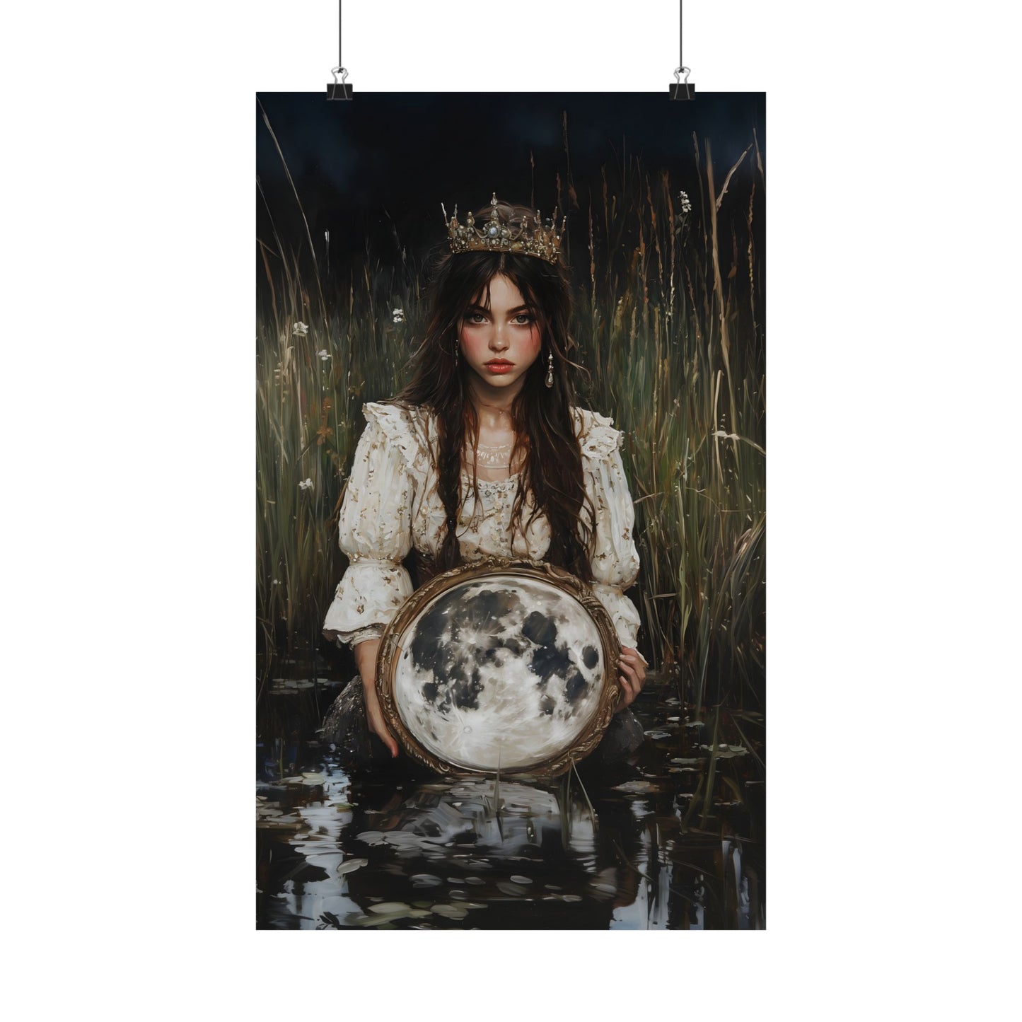 Fullmoon Mirror Art Print