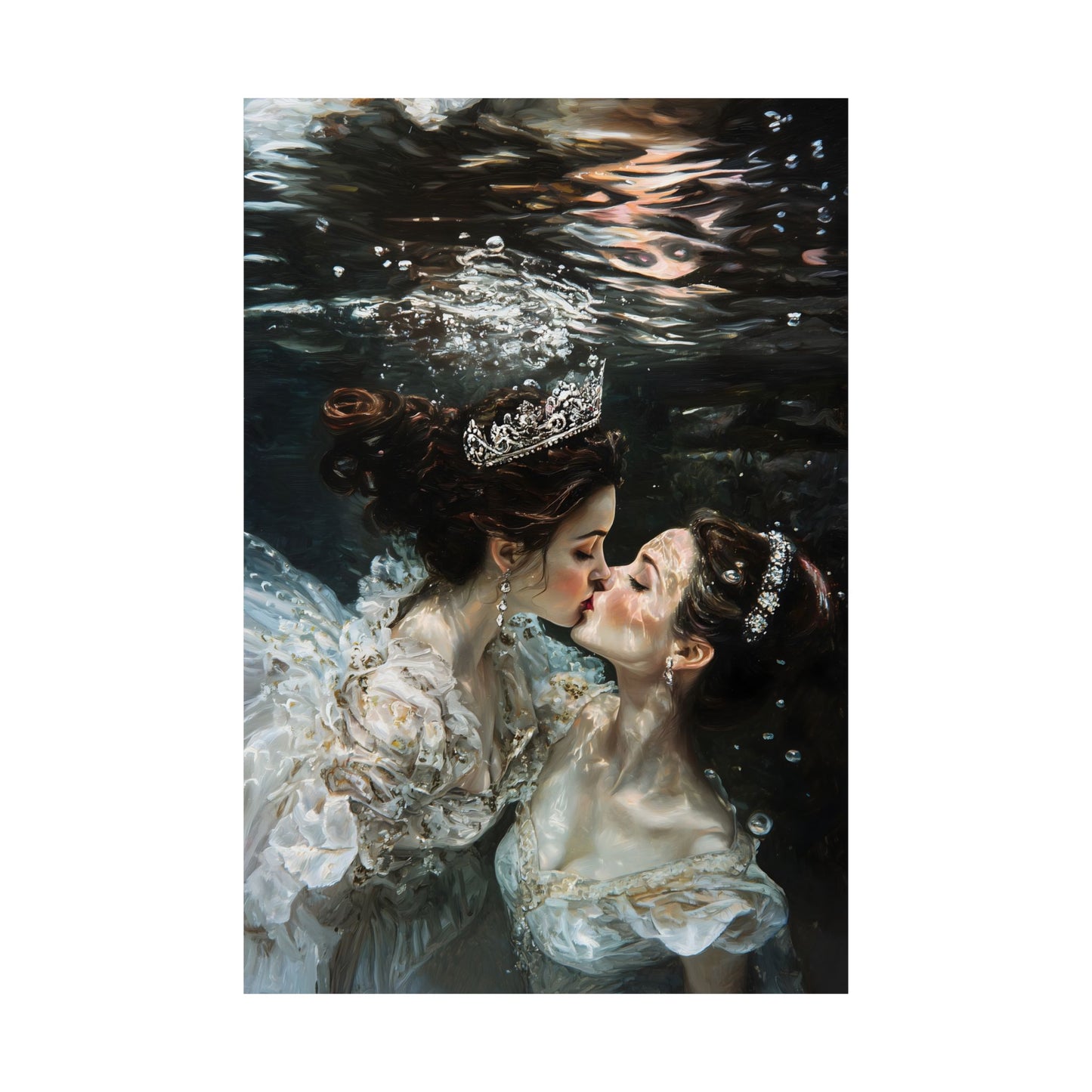 Underwater Love Art Print