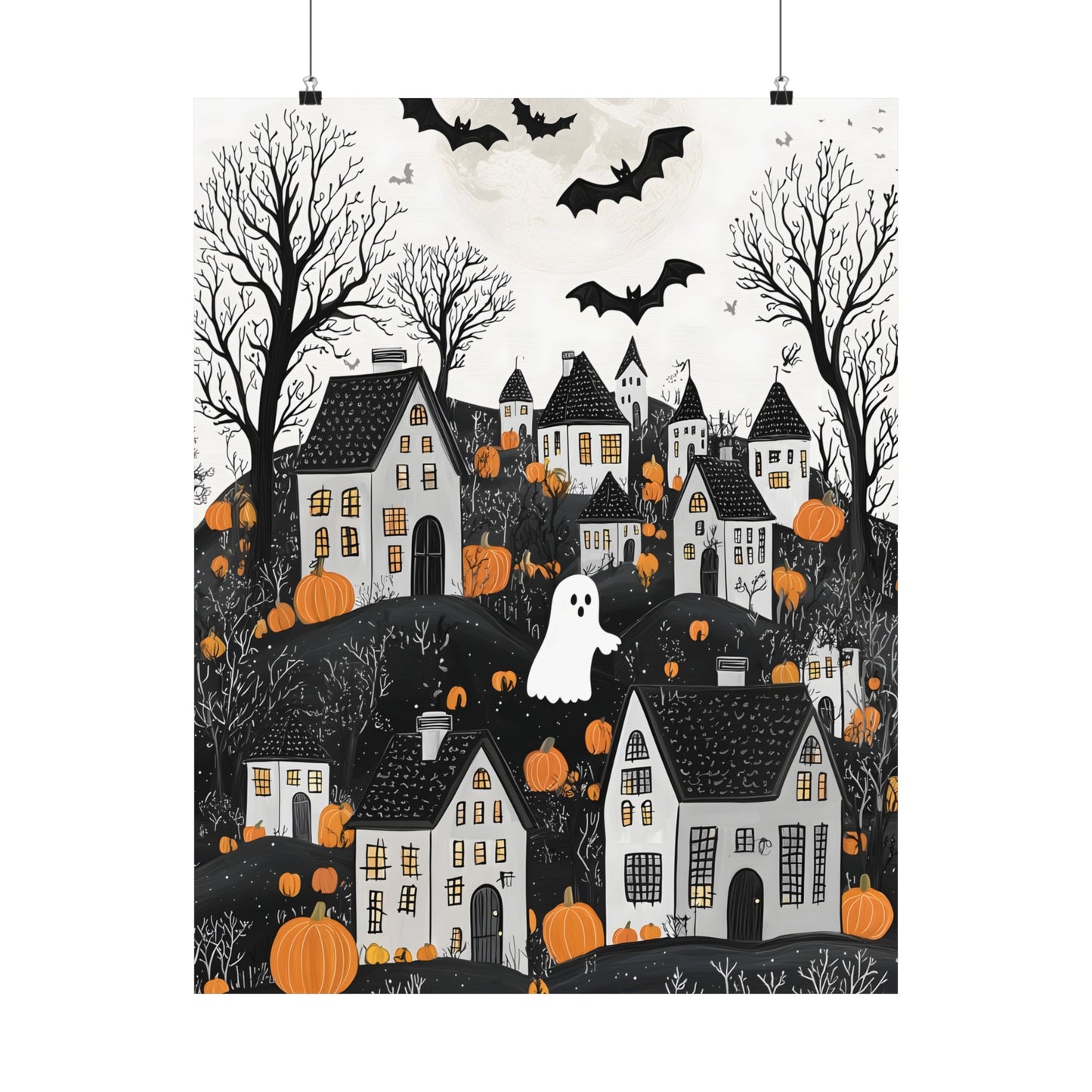 Halloween Town Art Print