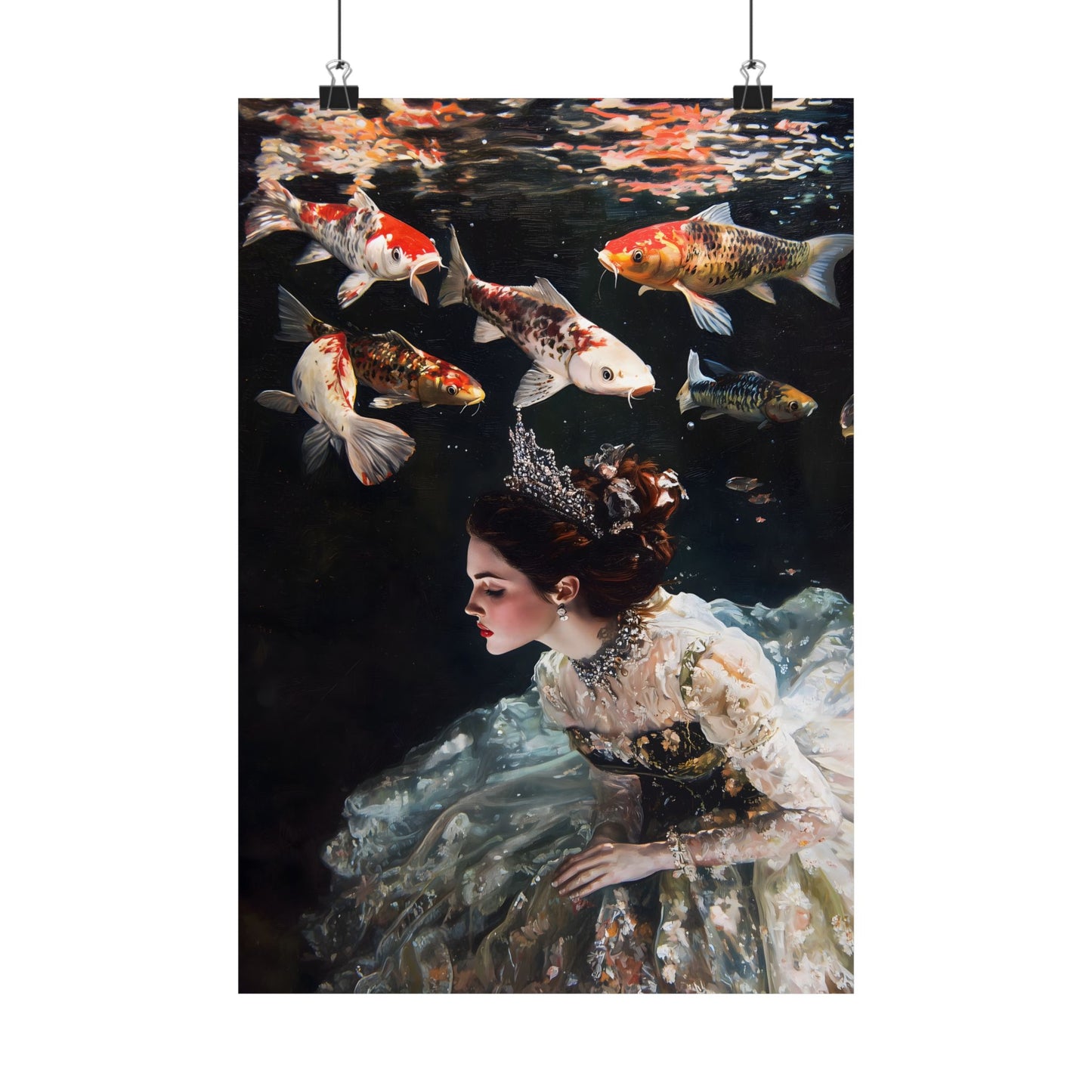 Underwater Princess Art Print