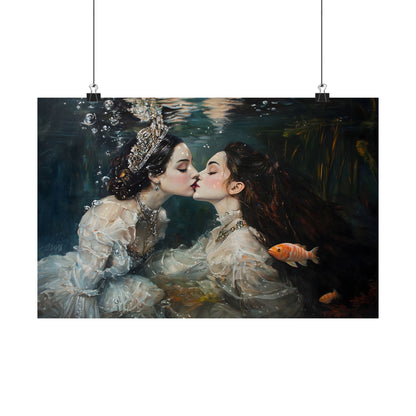 Underwater Love Art Print