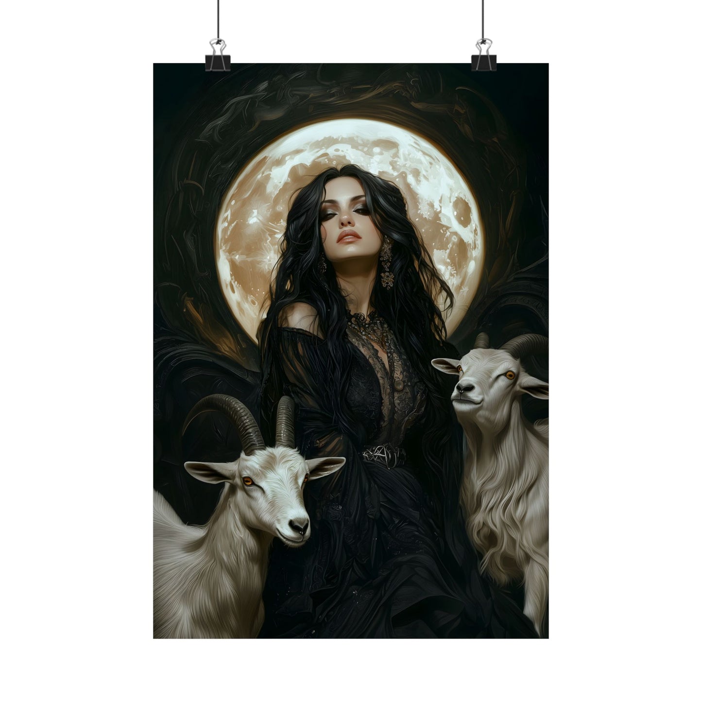 Goats & Witch Art Print