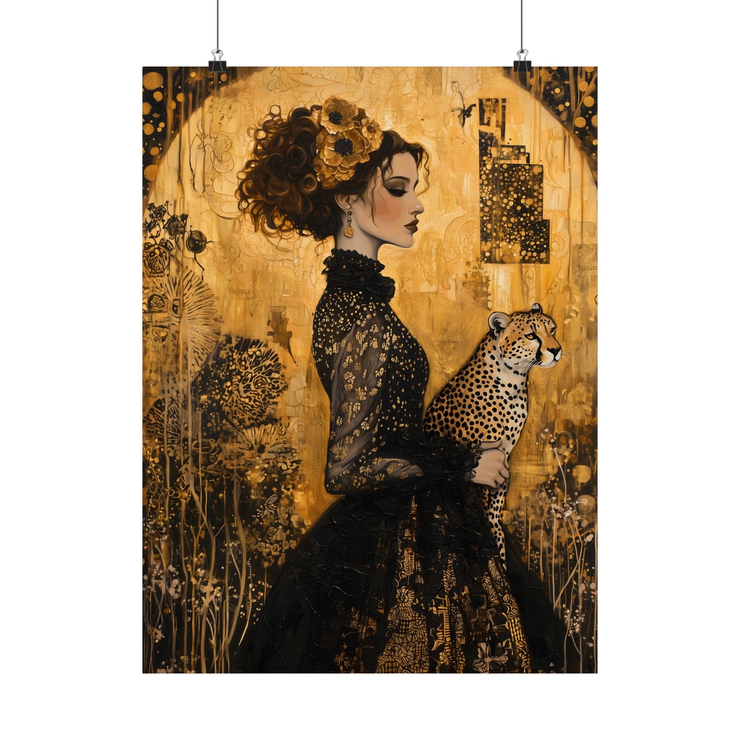 Golden Cheetah Art Print