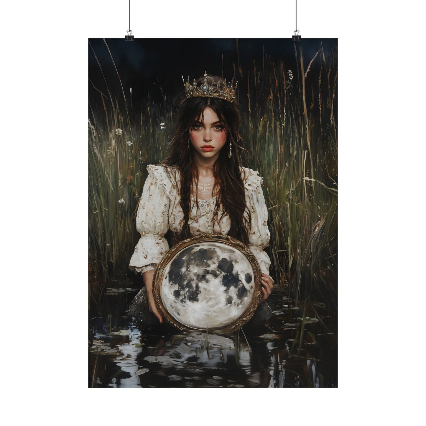 Fullmoon Mirror Art Print