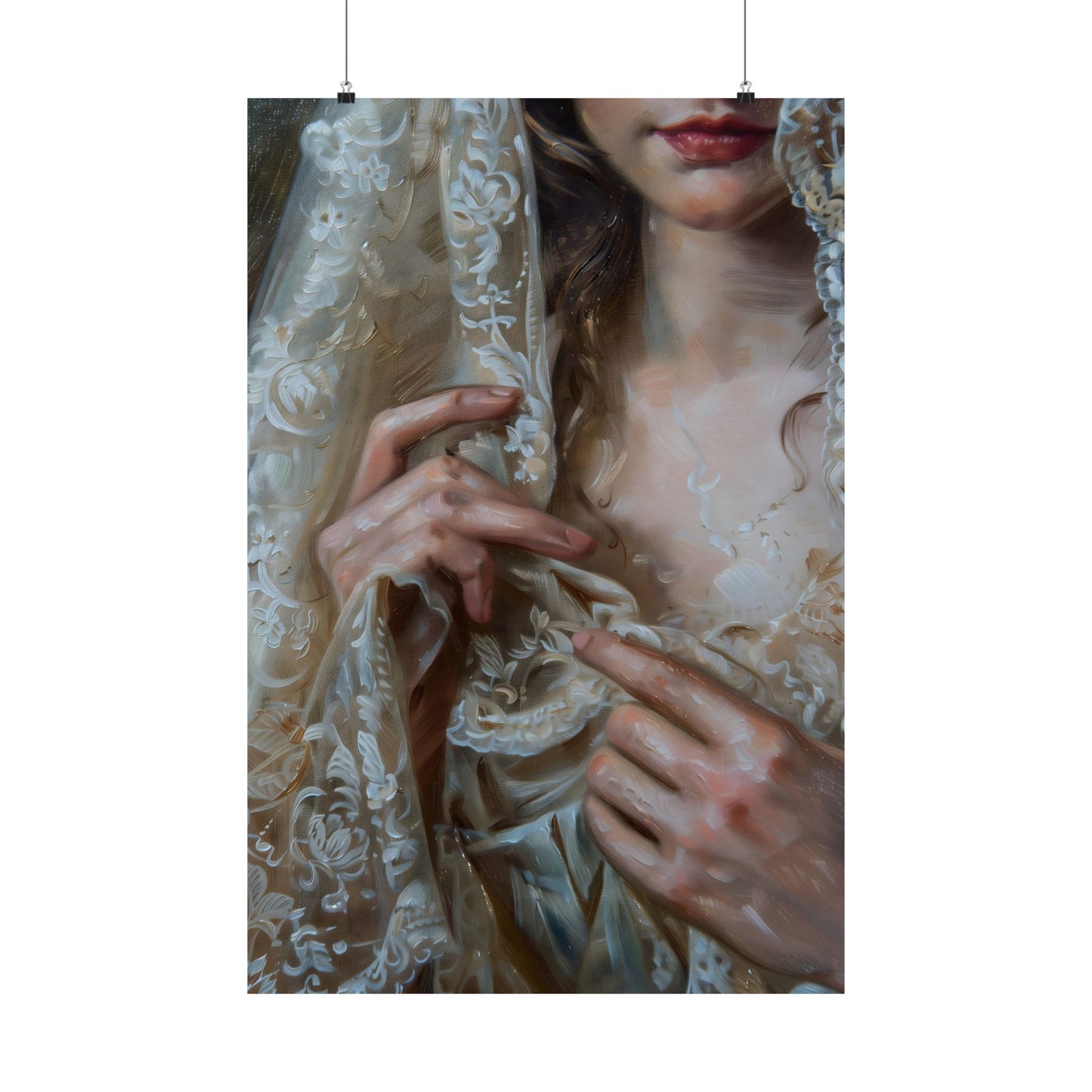 White Veil Art Print