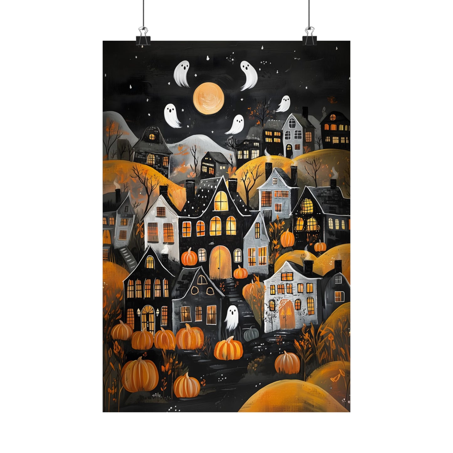 Halloween Town Art Print