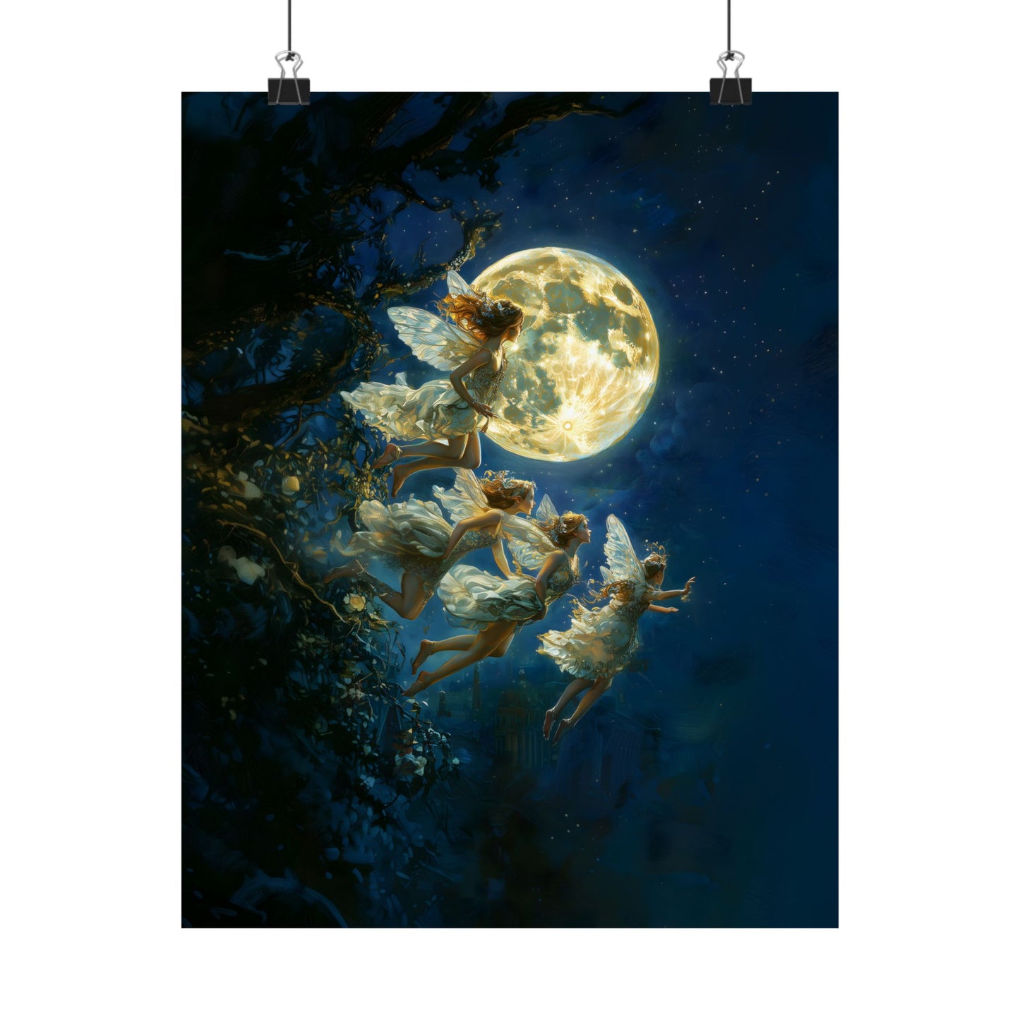 Fairies at Midnight Art Print