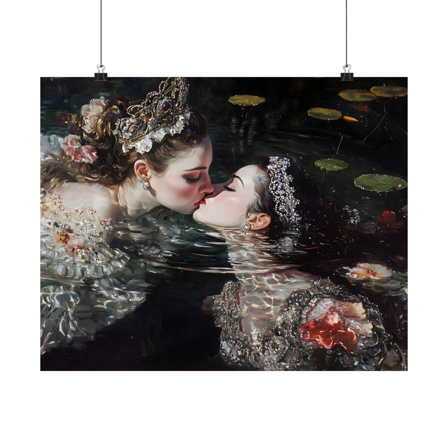 Swimming Queens Art Print