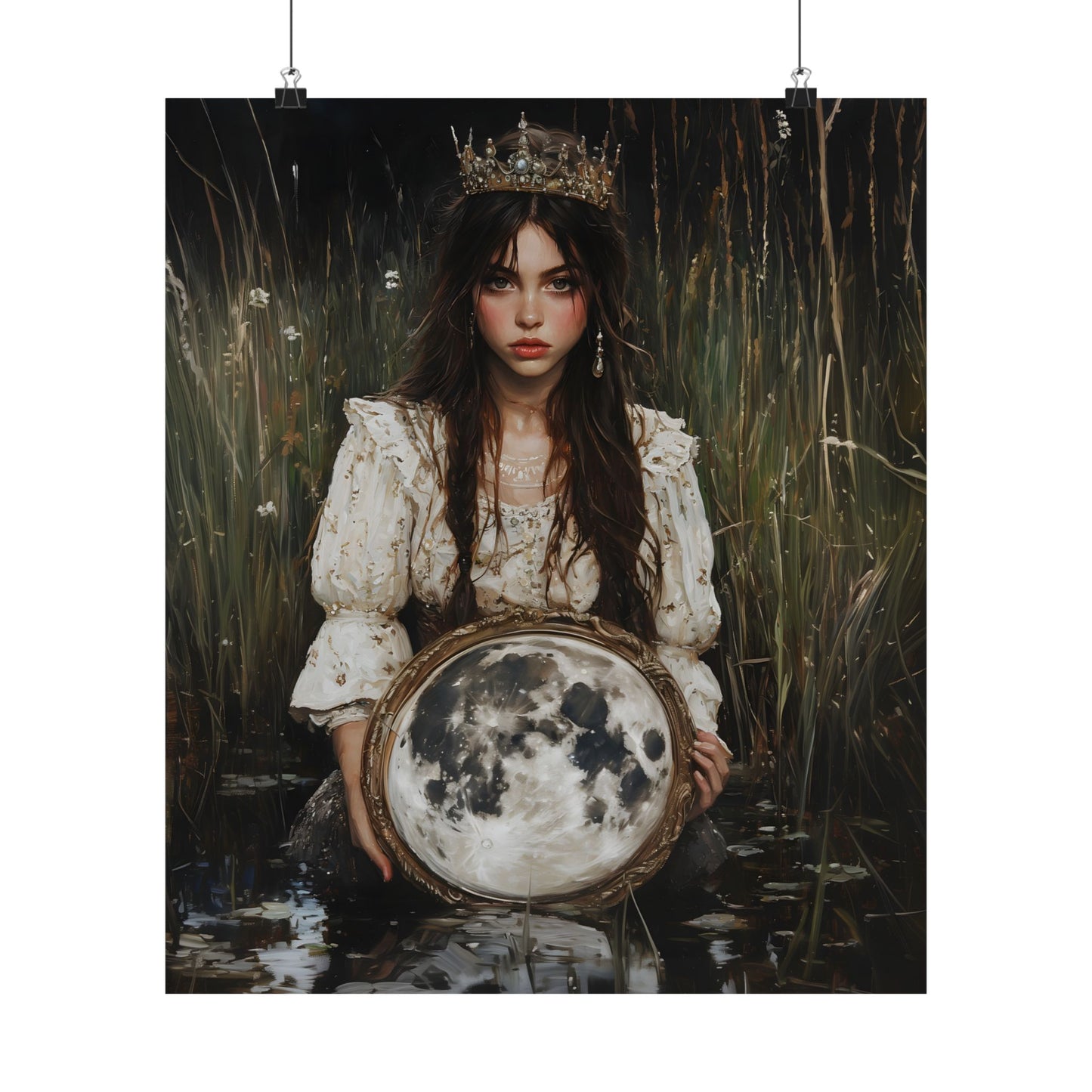 Fullmoon Mirror Art Print