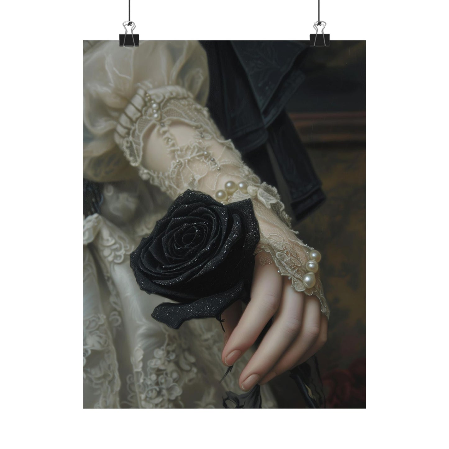 Black Rose Art Print