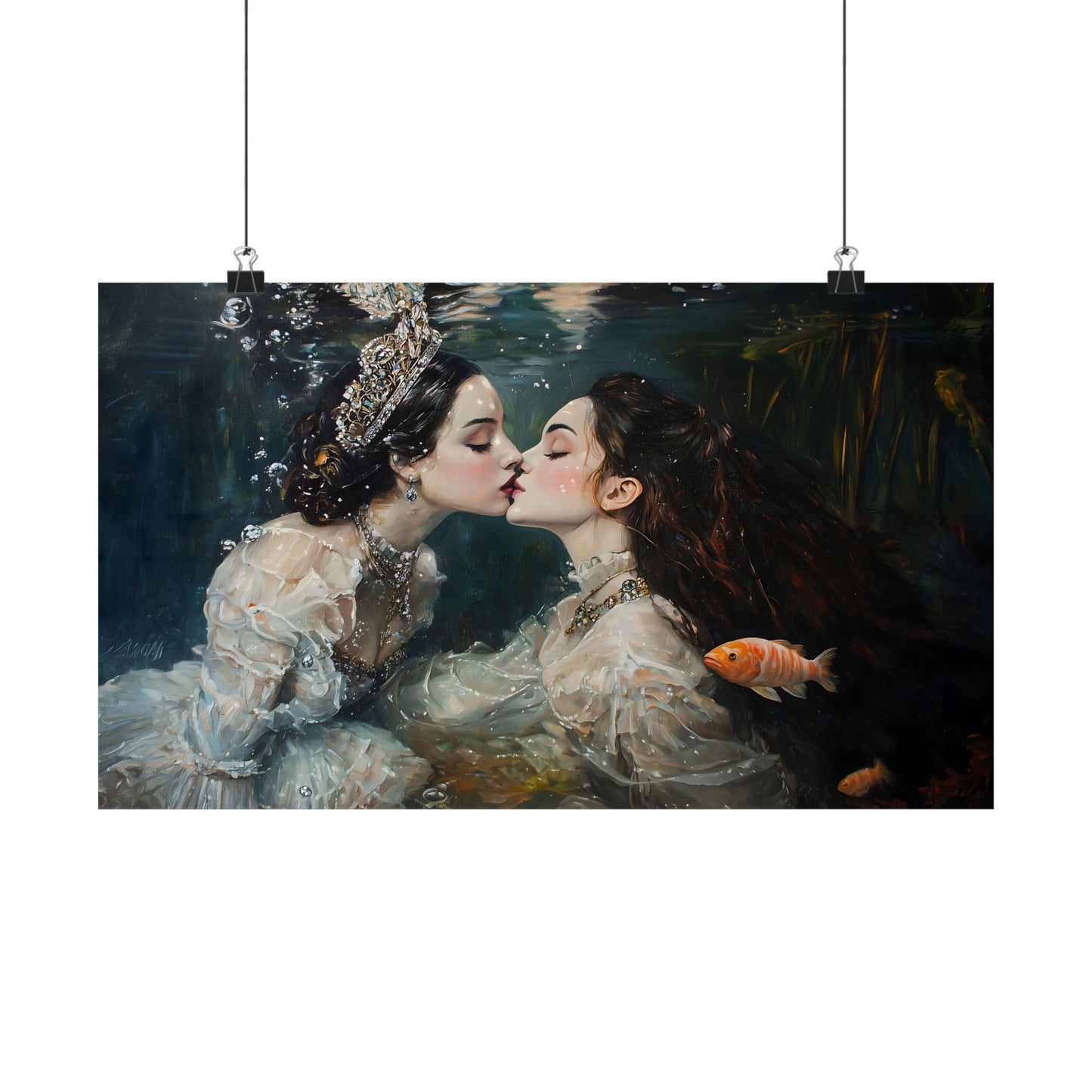 Underwater Love Art Print